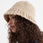 The Sak Lanie Bucket Hat - Hand Crochet - Bamboo Static