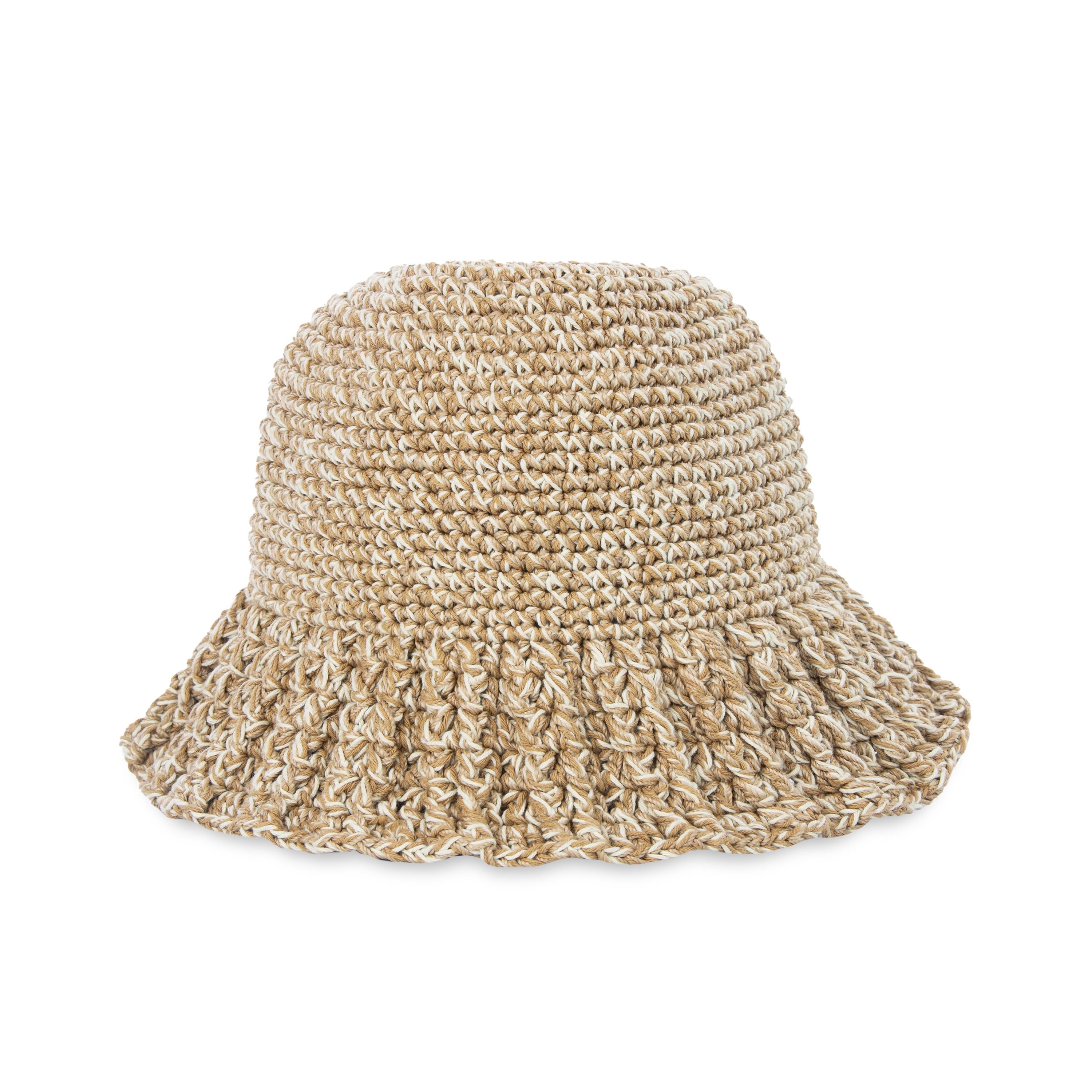 The Sak Lanie Bucket Hat - Hand Crochet - Bamboo Static