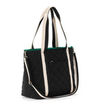 Sakroots Arlo Large Tote - EcoTwill - Black Diamond Quilted