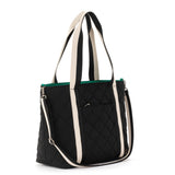 Sakroots Arlo Large Tote - EcoTwill - Black Diamond Quilted