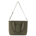 Sakroots Arlo Large Tote - EcoTwill - Olive Diamond Quilted