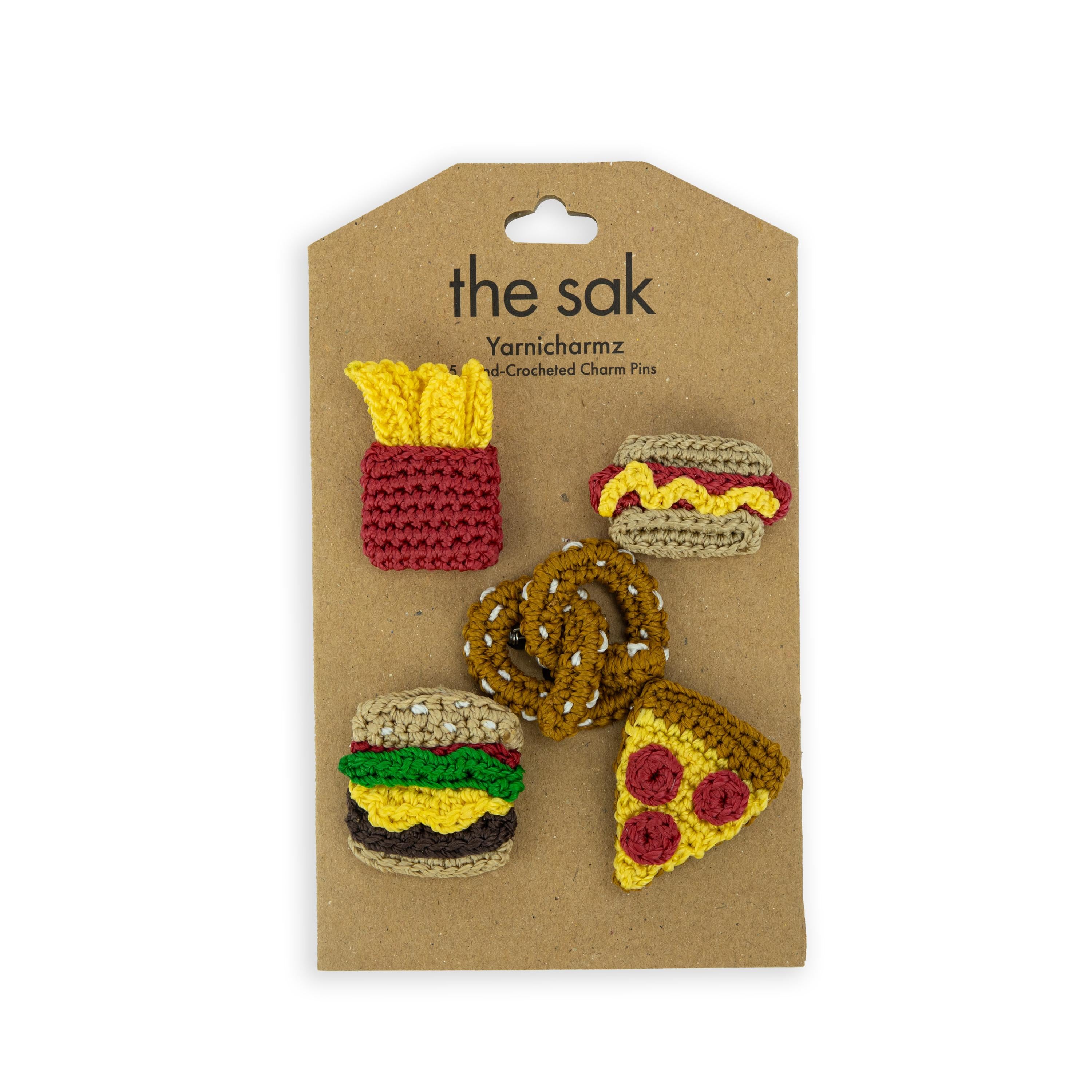The Sak Yarnicharmz 5 Pack - Hand Crochet - Fast Food