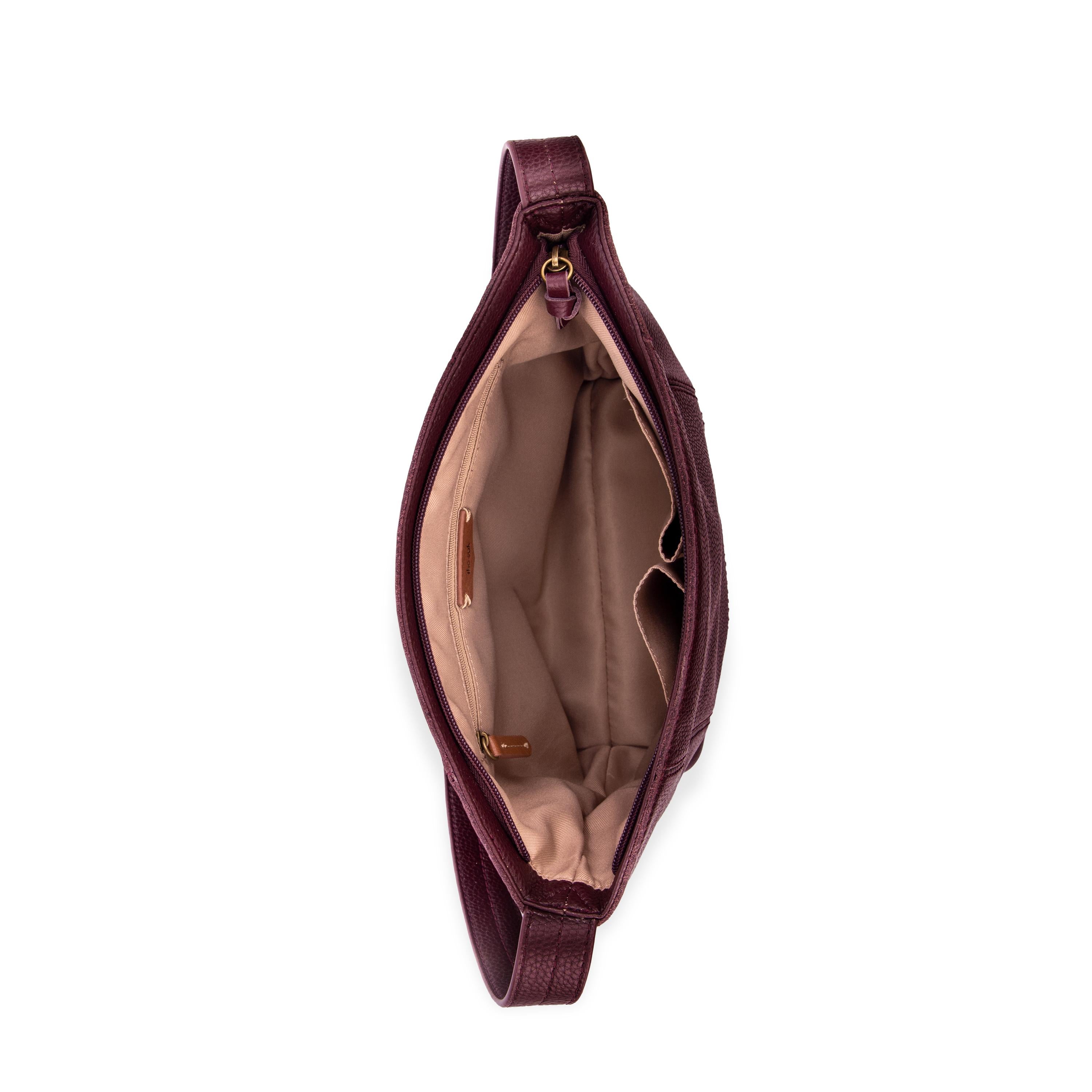 The Sak De Young Hobo - Leather - Black Cherry