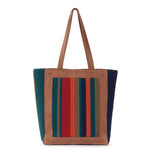The Sak Lanie Market Tote - Hand Crochet - Serape Stripe