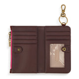 The Sak Encino Essential Wallet - Leather - Black Cherry Suede