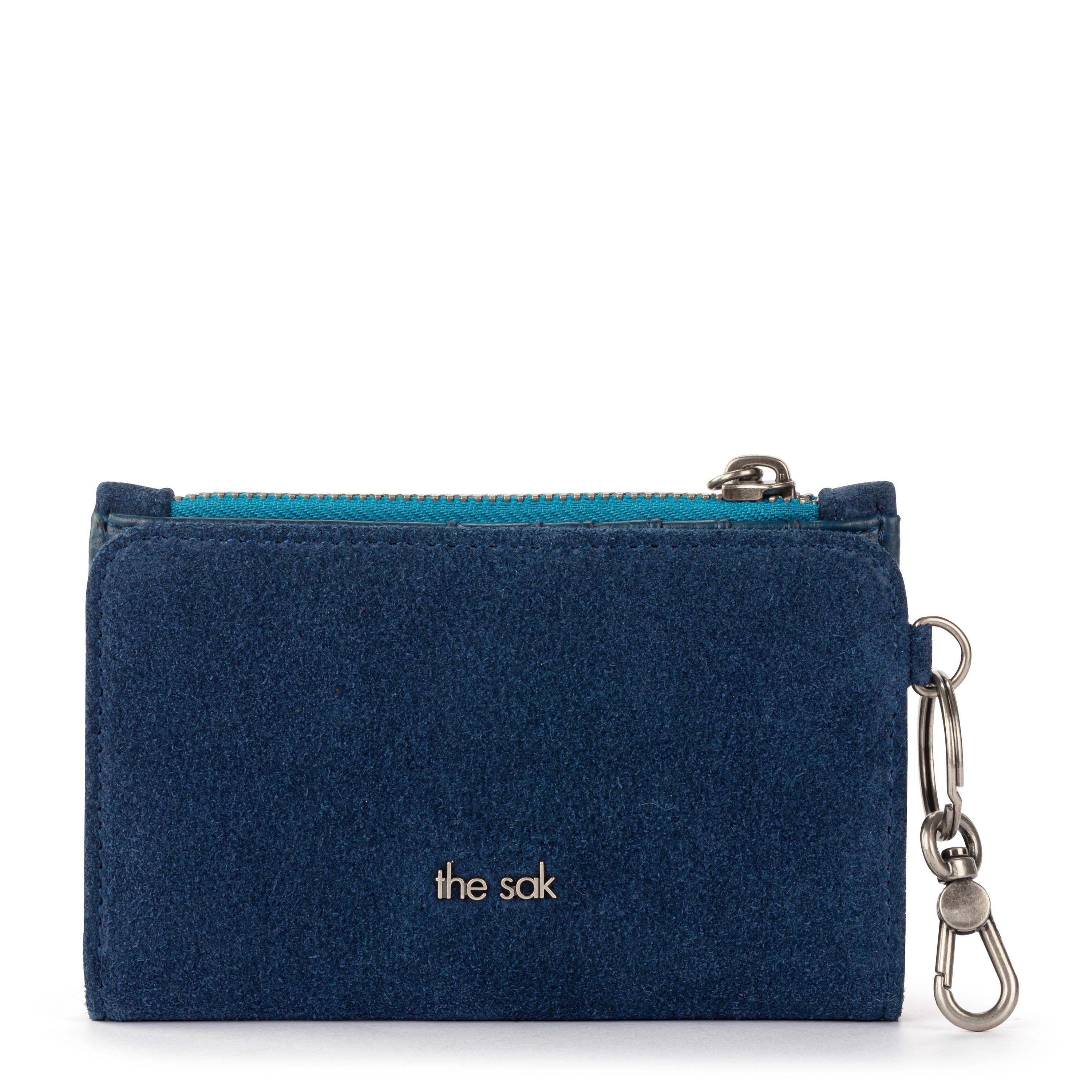 The Sak Encino Essential Wallet - Leather - Indigo Suede