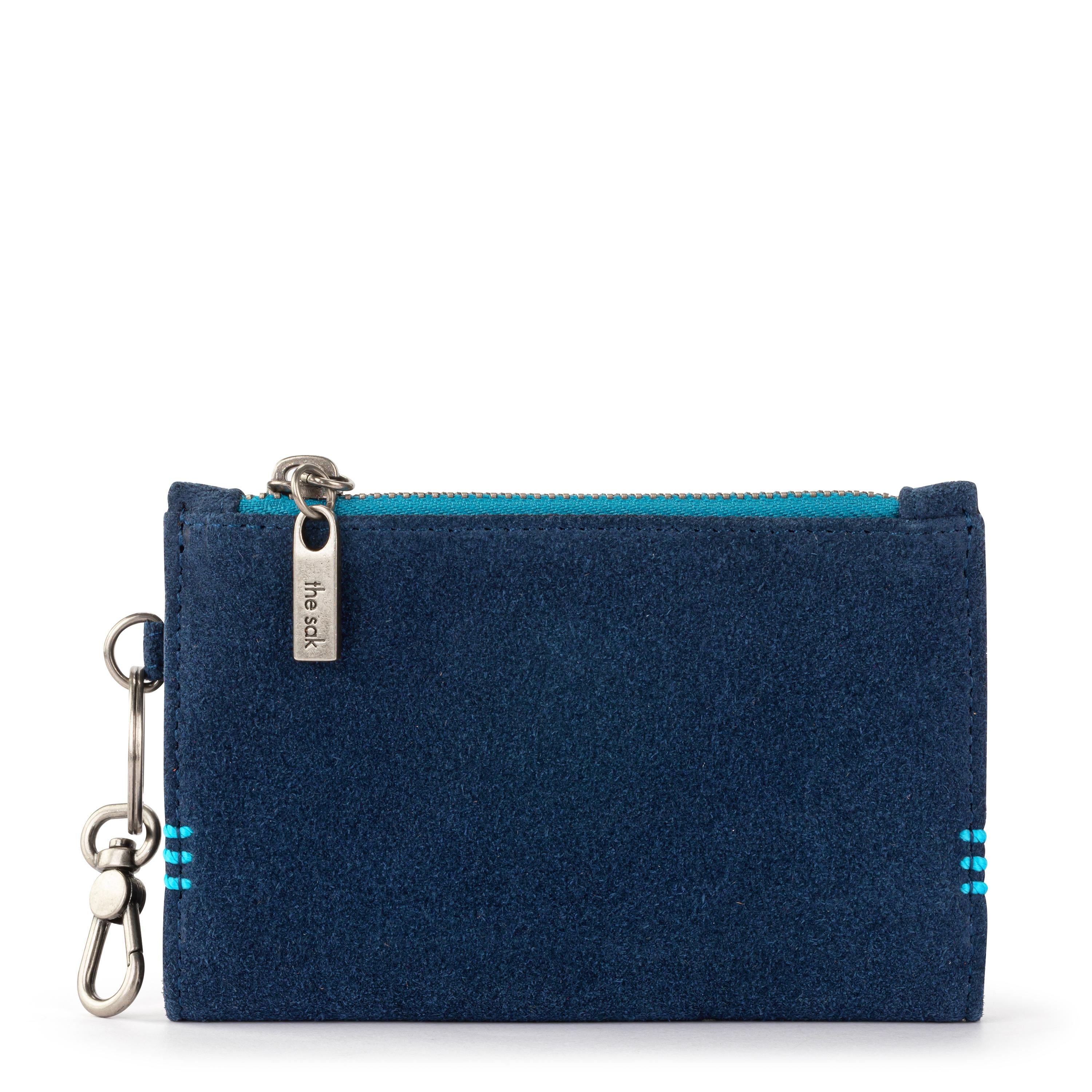 The Sak Encino Essential Wallet - Leather - Indigo Suede