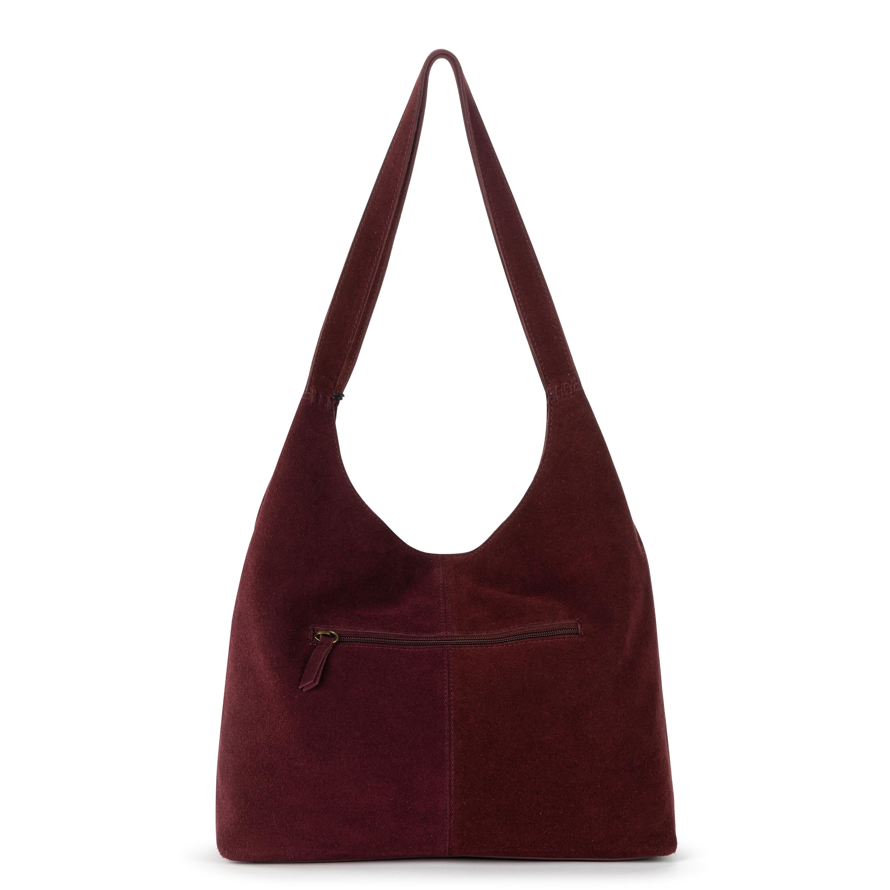The Sak Huntley Hobo - Leather - Black Cherry Suede