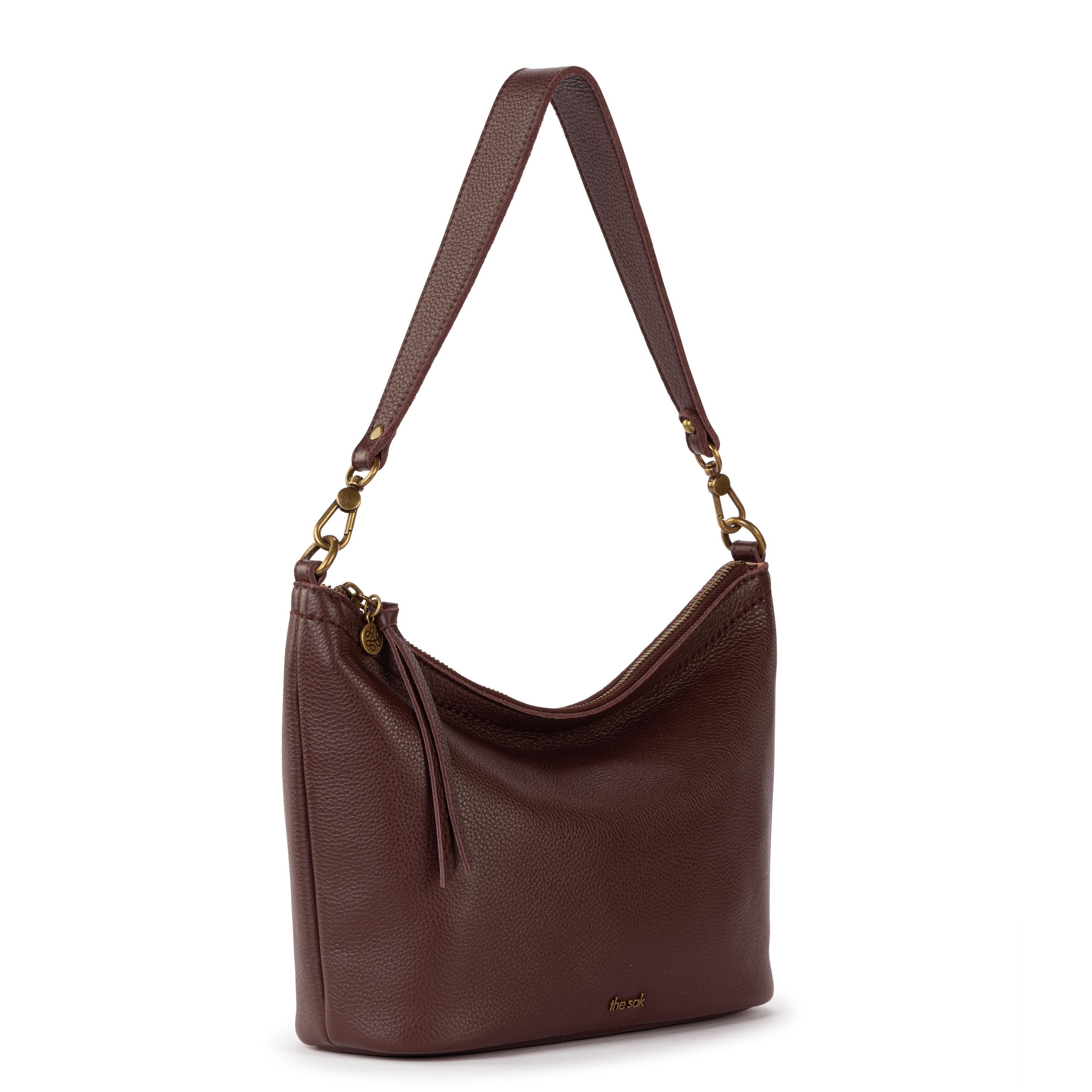 The Sak Jasmine Small Hobo - Leather - Mahogany