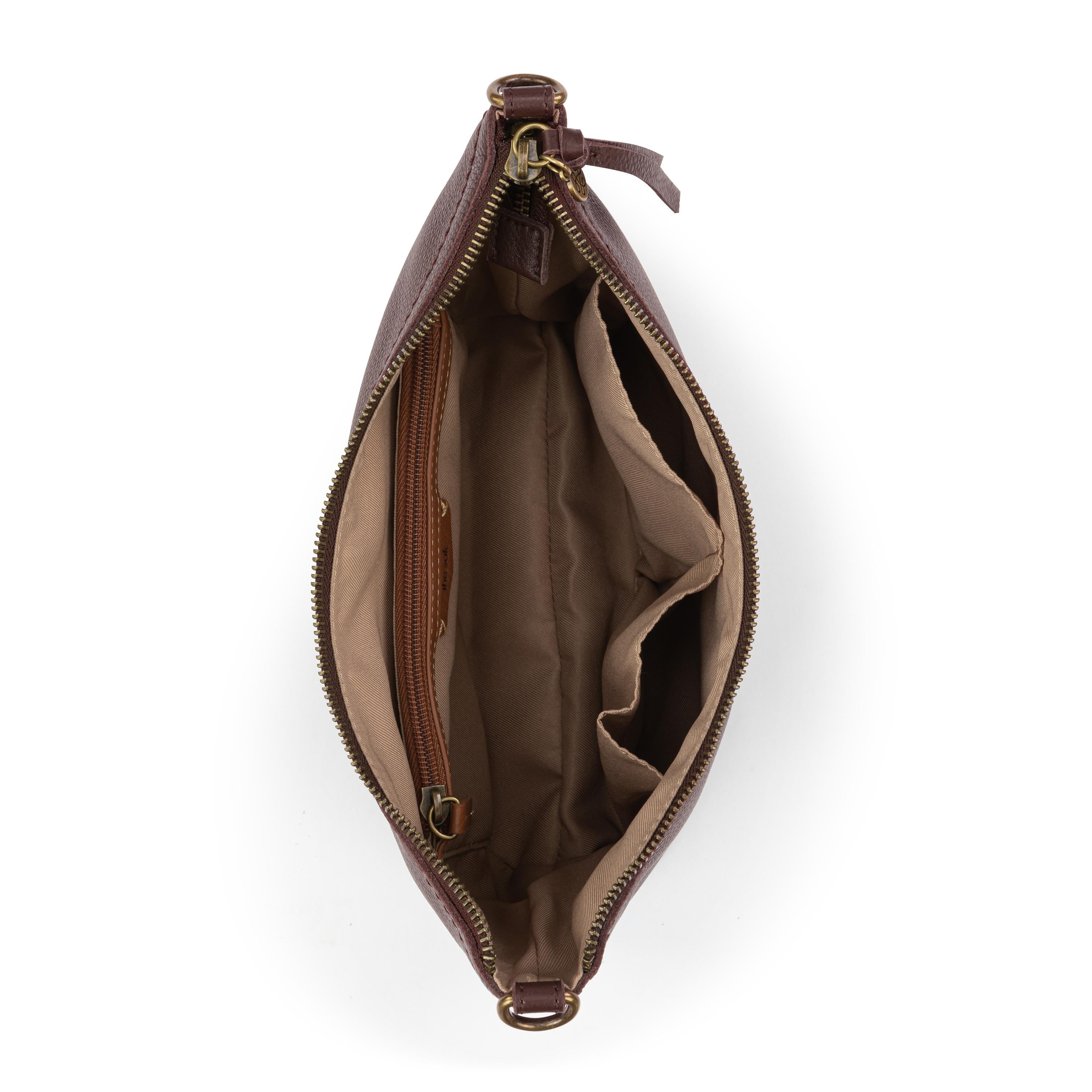 The Sak Jasmine Small Hobo - Leather - Mahogany