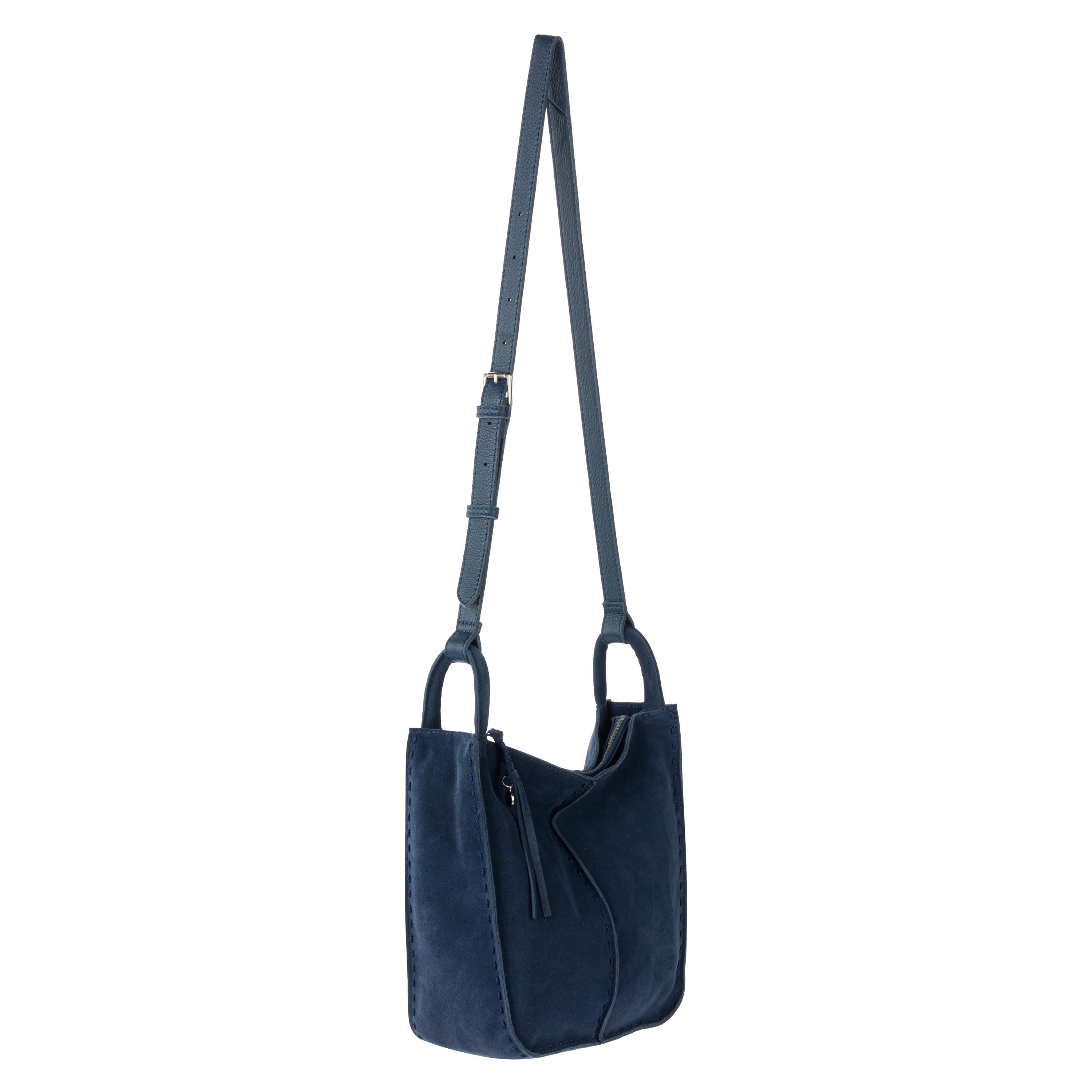 The Sak Los Feliz Crossbody - Leather - Indigo Suede