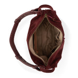 The Sak Los Feliz Hobo - Leather - Black Cherry Suede