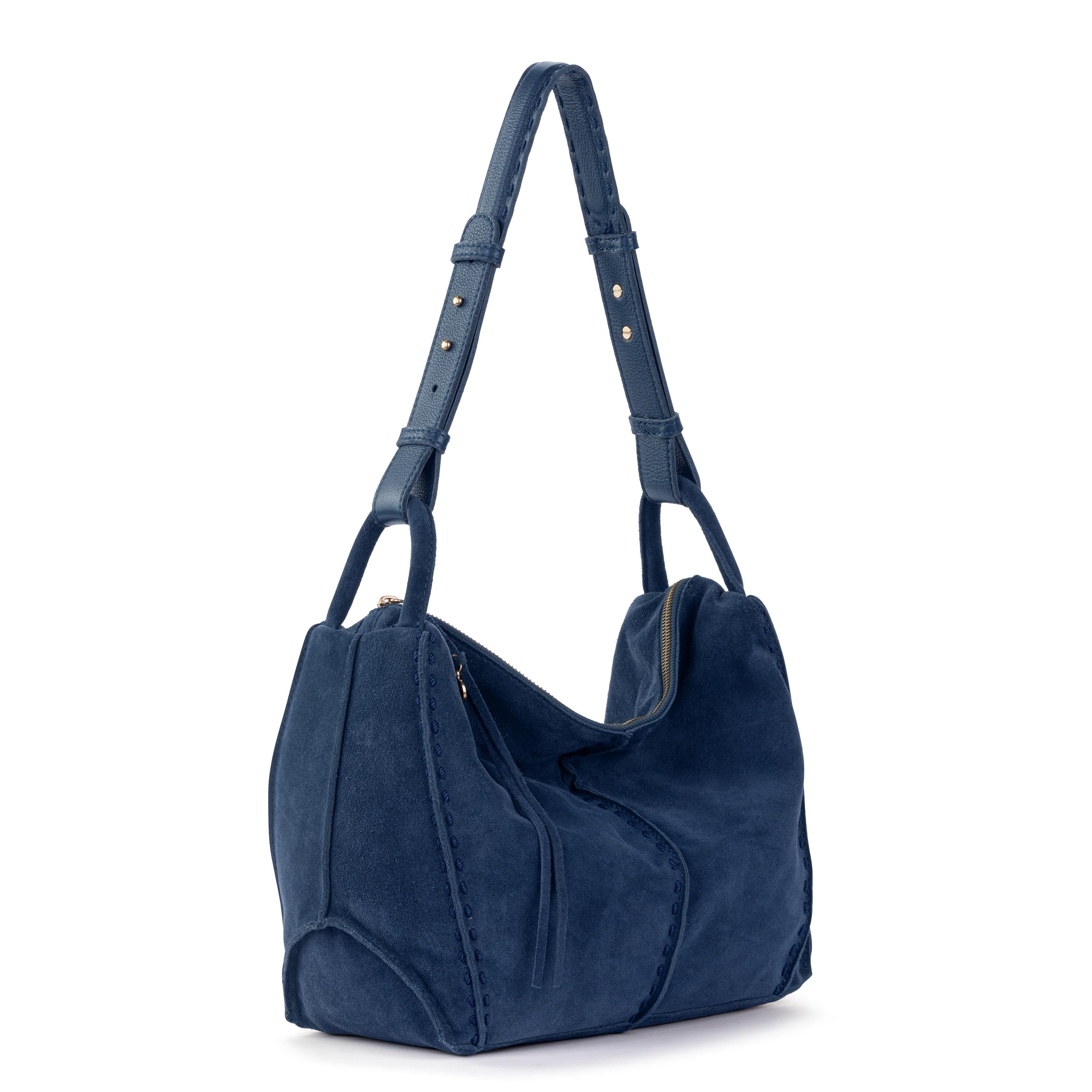 The Sak Los Feliz Hobo - Leather - Indigo Suede