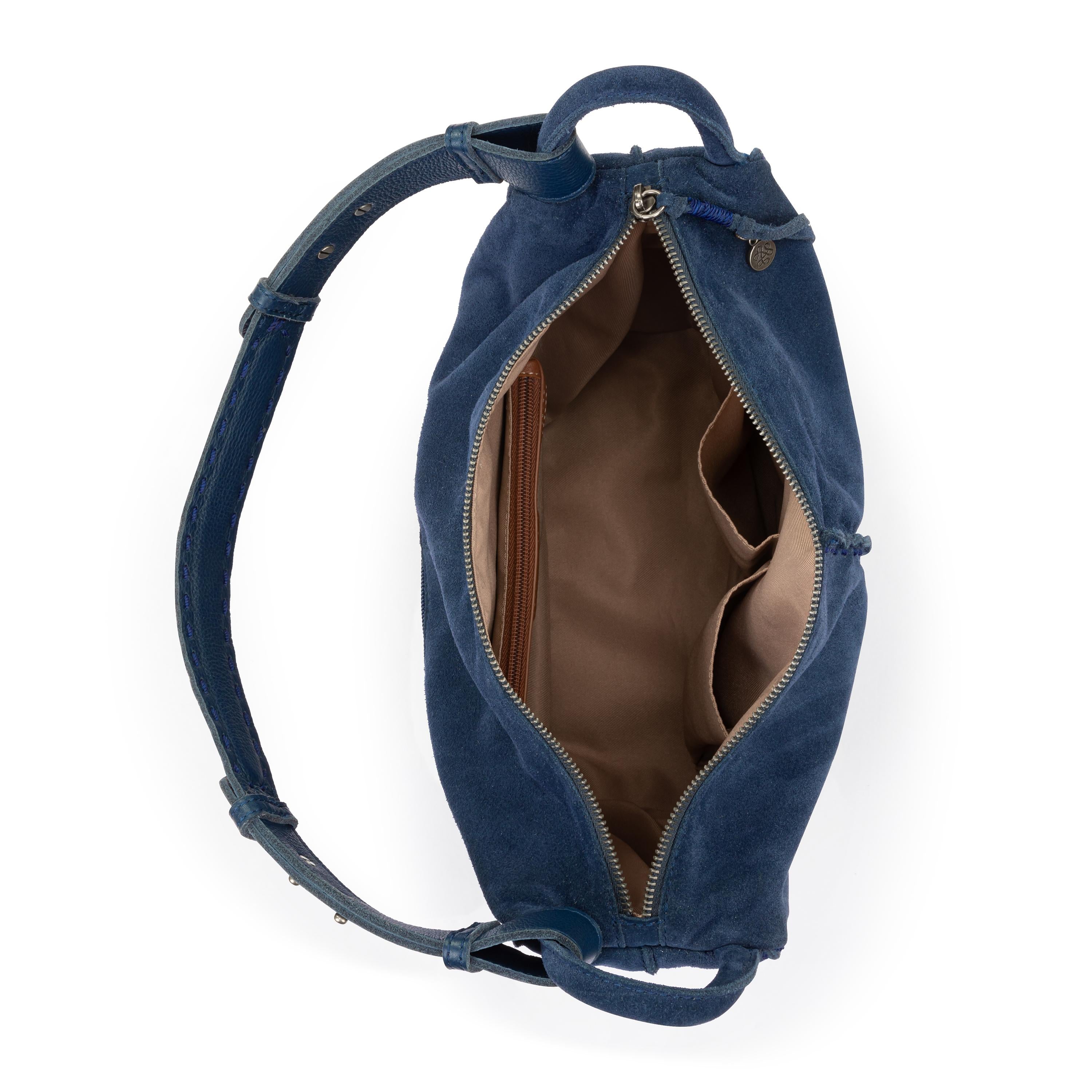 The Sak Los Feliz Hobo - Leather - Indigo Suede