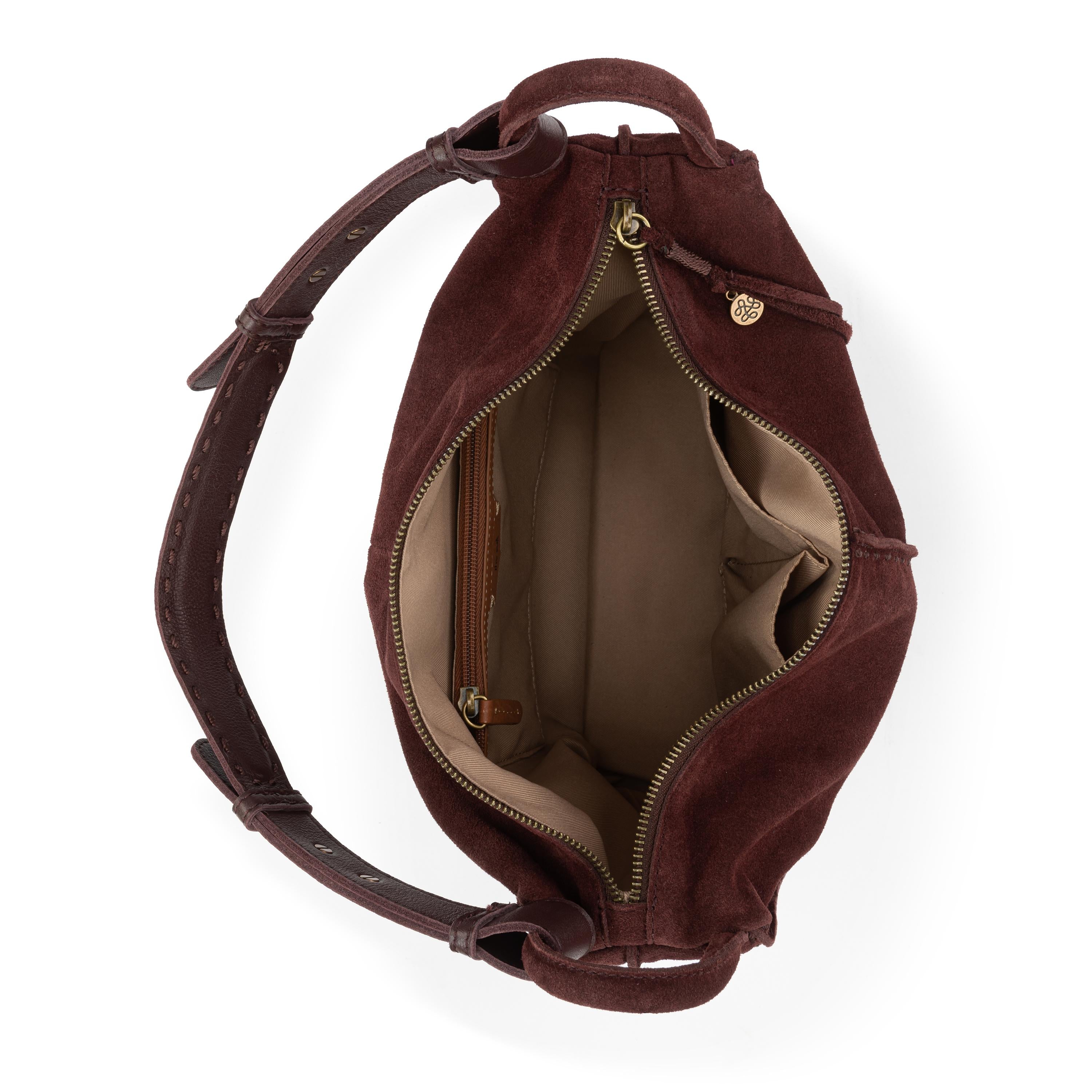 The Sak Los Feliz Hobo - Leather - Mahogany Suede