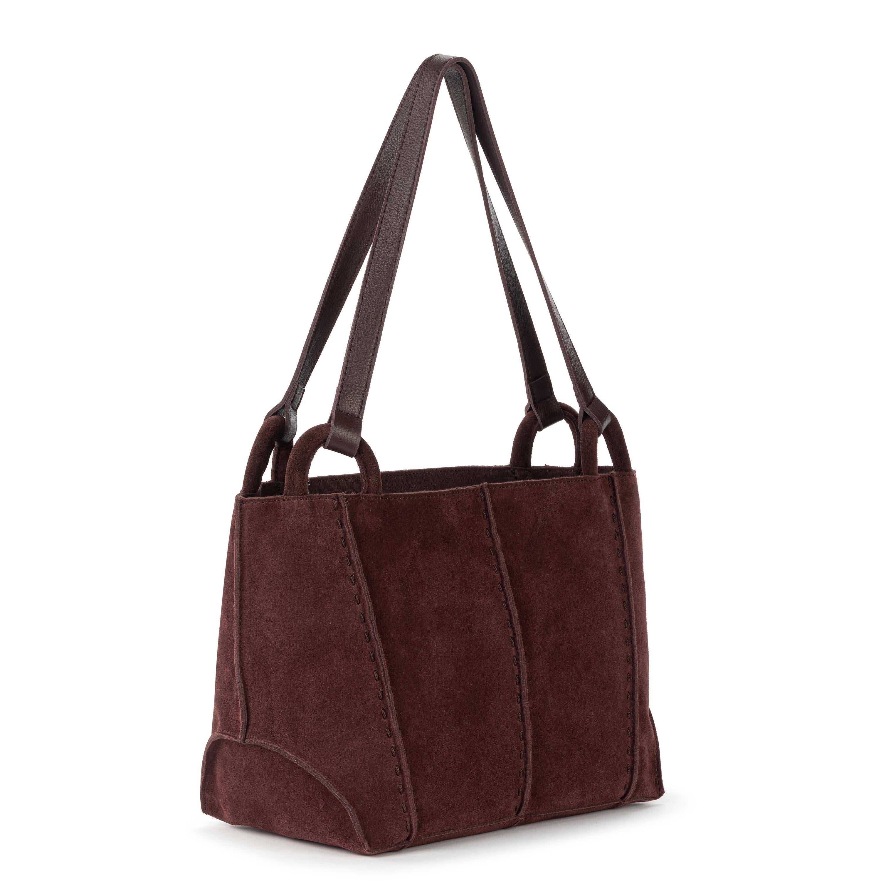 The Sak Los Feliz Satchel - Leather - Mahogany Suede