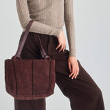 The Sak Los Feliz Satchel - Leather - Mahogany Suede