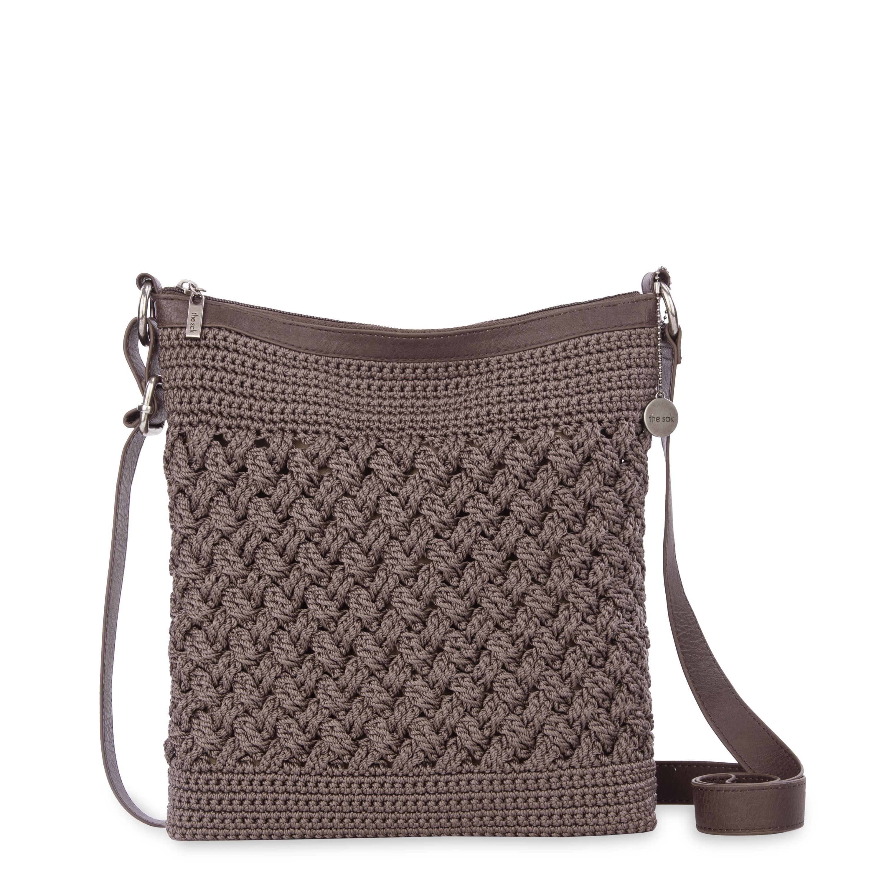 The Sak Lucia Crossbody - Hand Crochet - Mushroom Cozy Weave