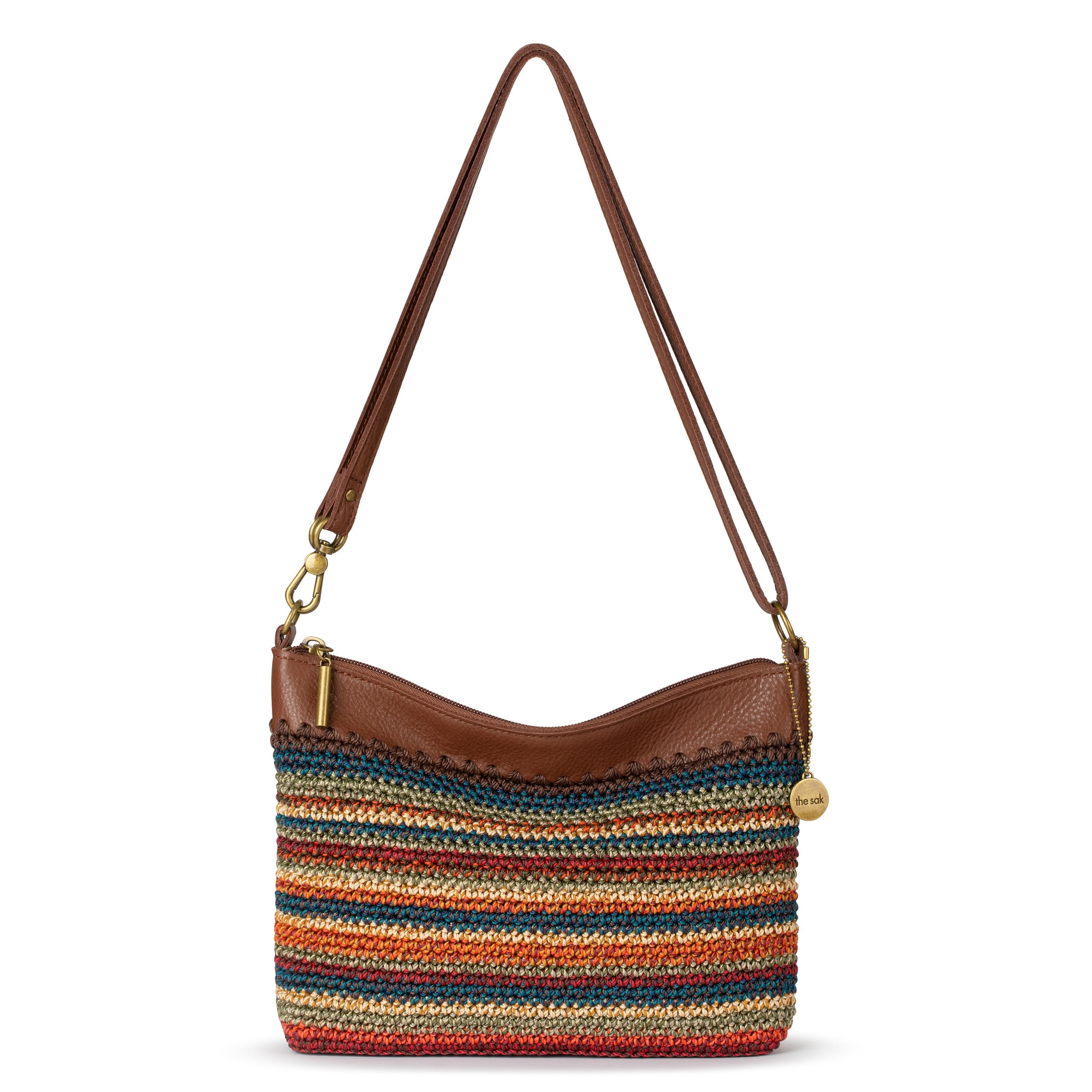 Lumi Crossbody Bag in Woodland Stripe Crochet – The Sak