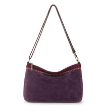 The Sak Lumi Crossbody - Leather - Aubergine Suede Blanket Stitch