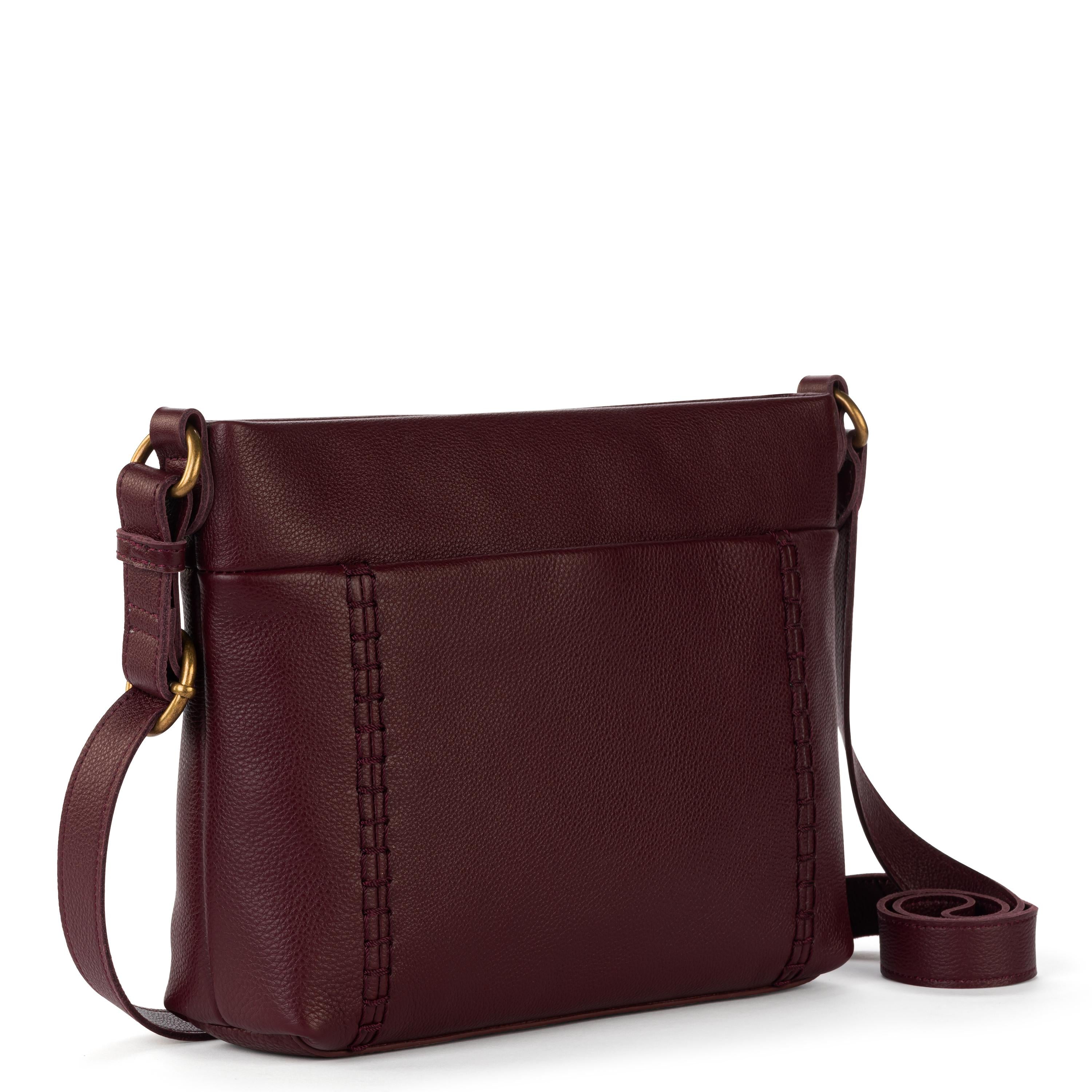 The Sak Melrose Crossbody - Leather - Black Cherry