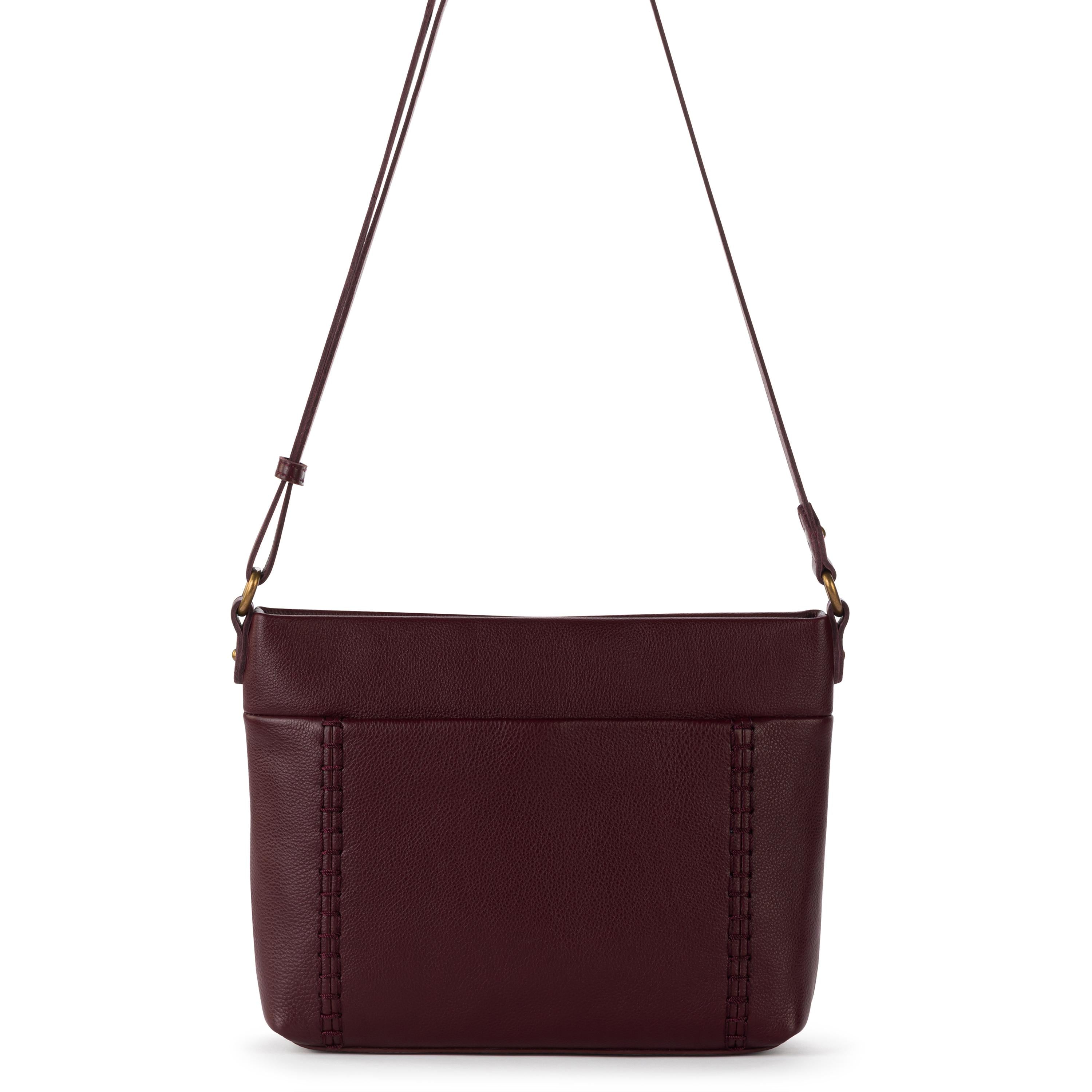 The Sak Melrose Crossbody - Leather - Black Cherry