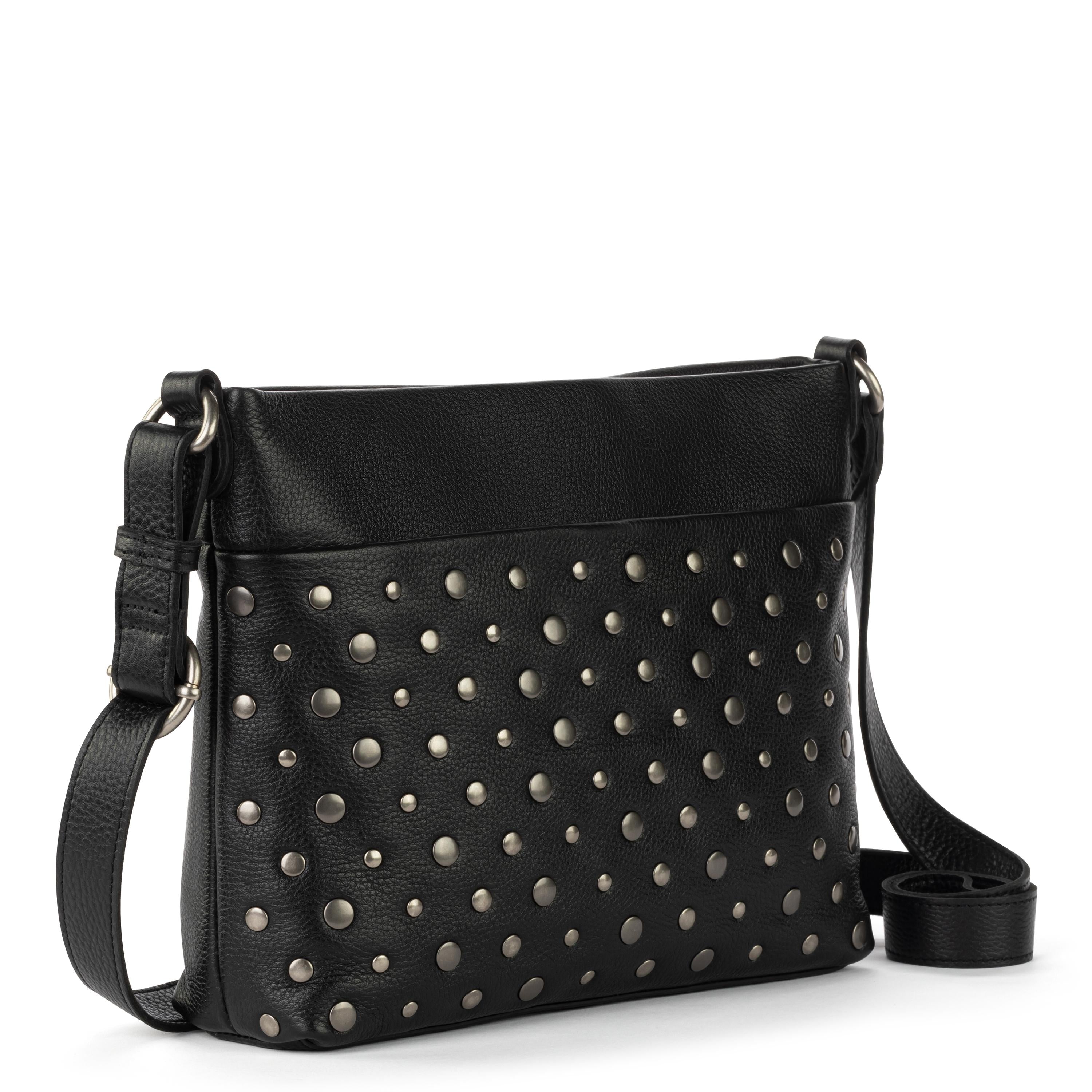 The Sak Melrose Crossbody - Leather - Black Silver Stud