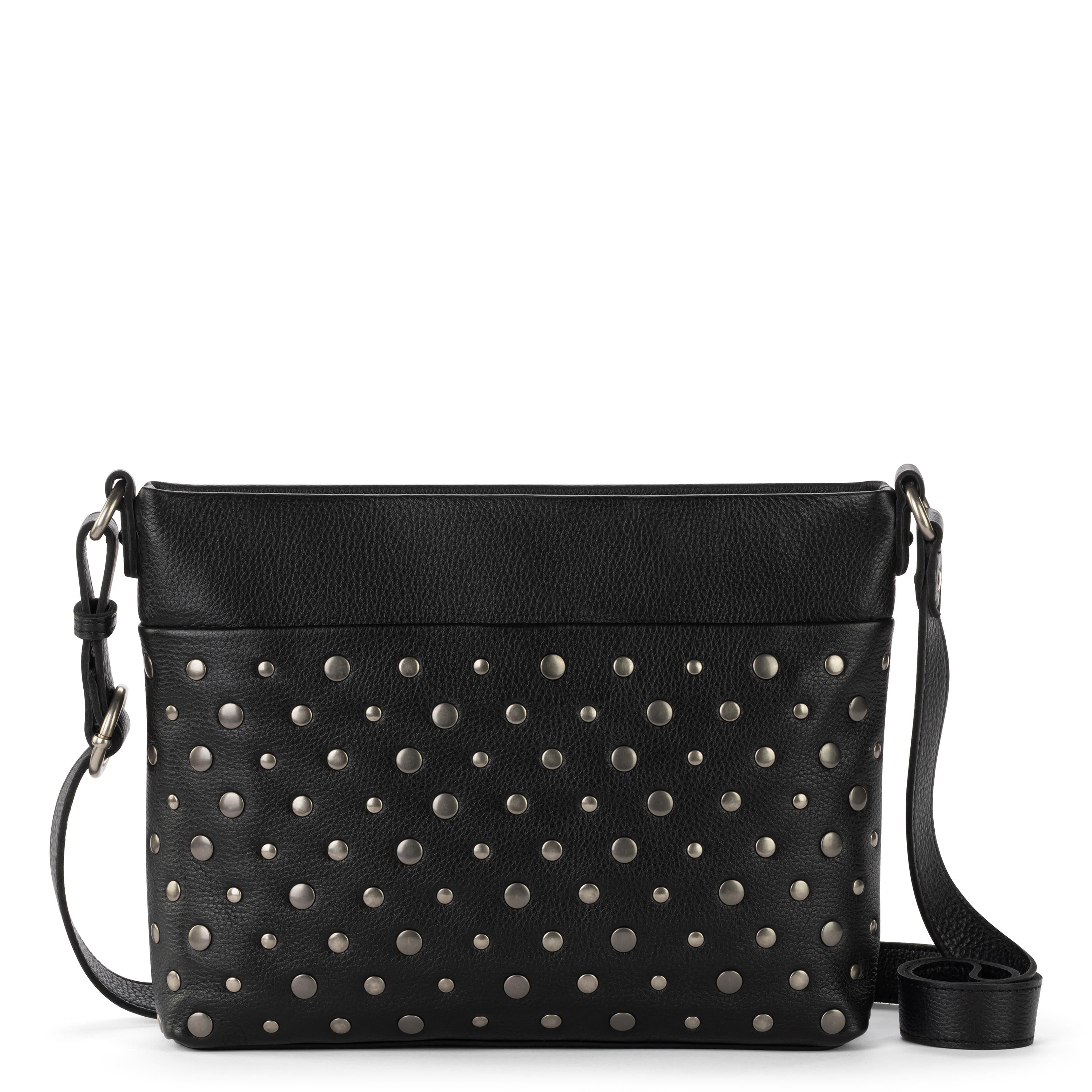 The Sak Melrose Crossbody - Leather - Black Silver Stud