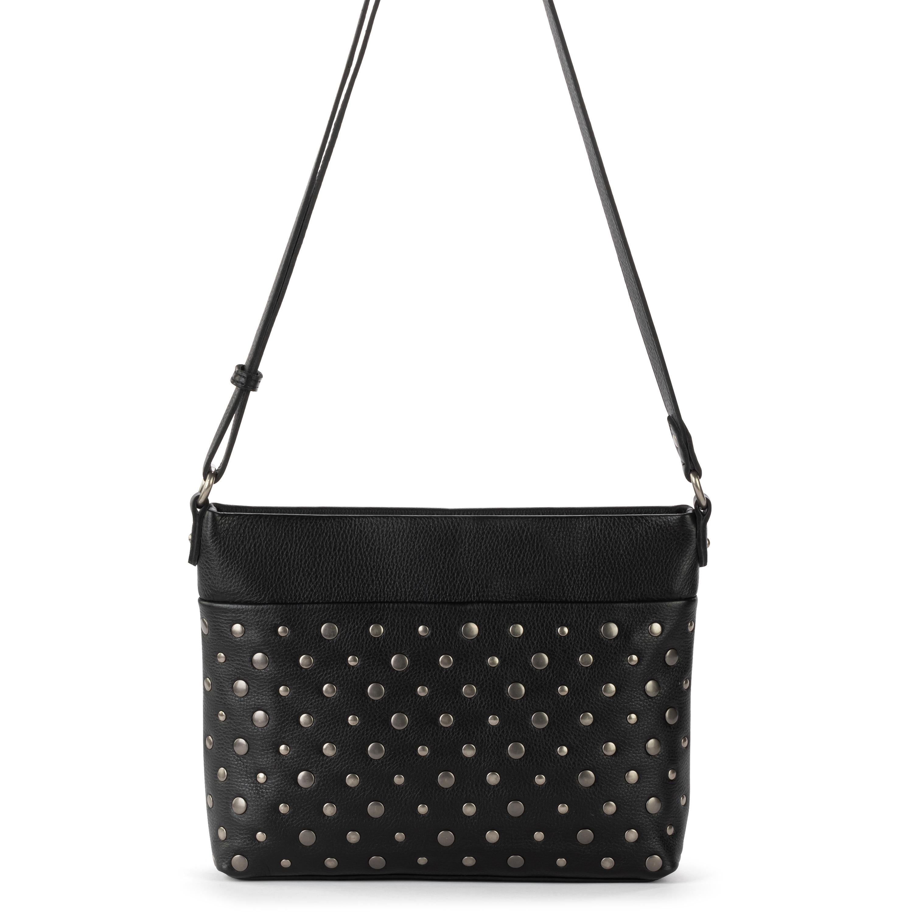 The Sak Melrose Crossbody - Leather - Black Silver Stud
