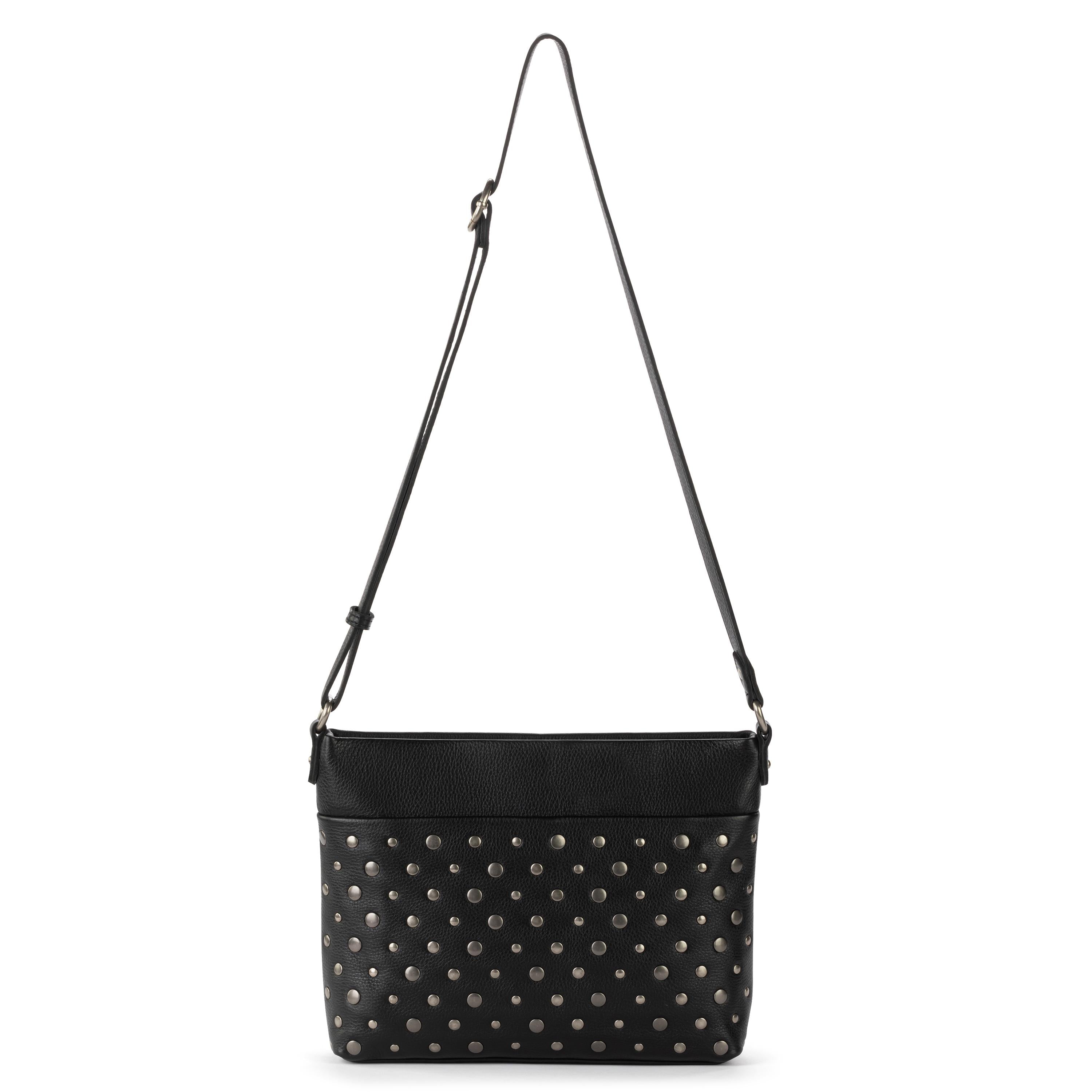 The Sak Melrose Crossbody - Leather - Black Silver Stud