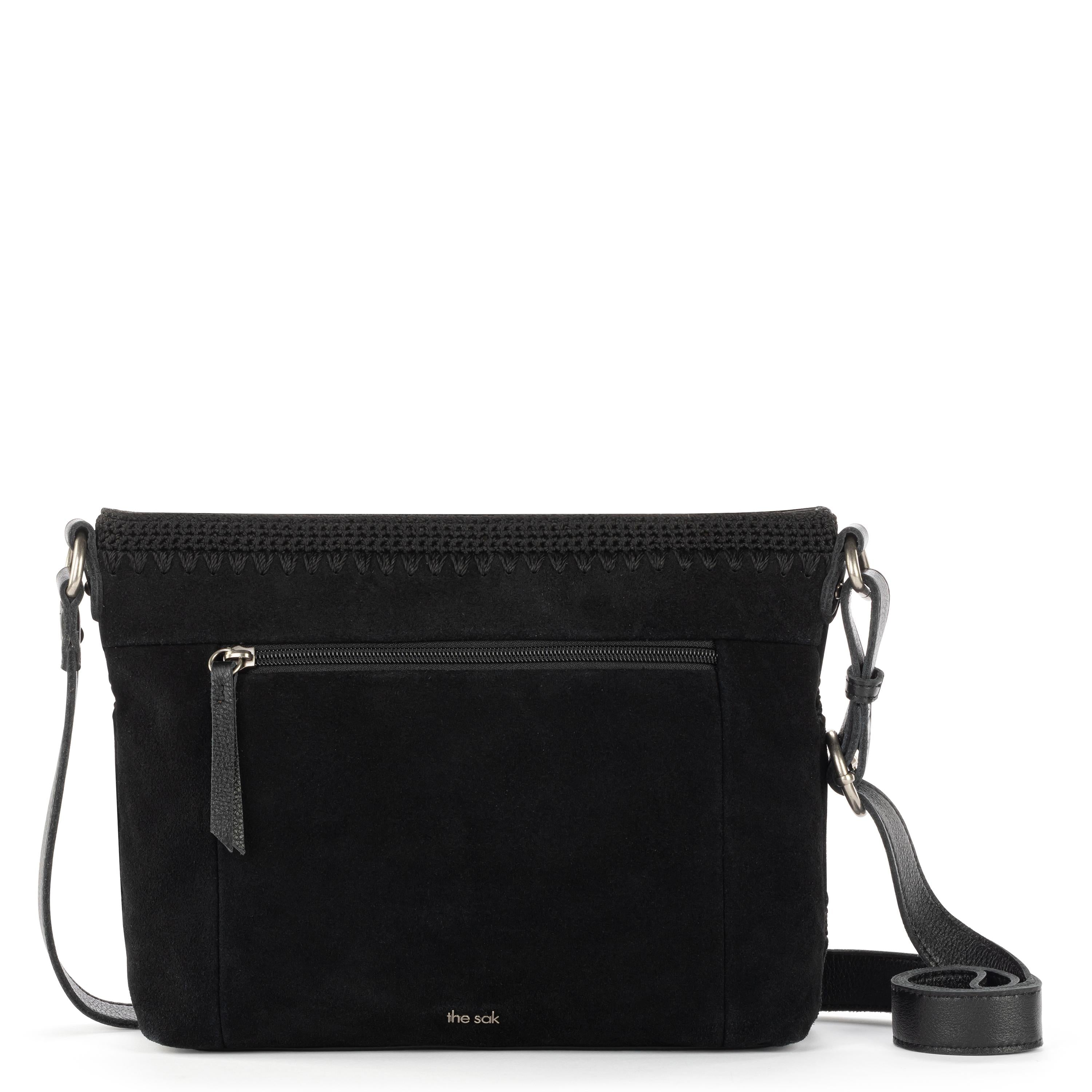 The Sak Melrose Crossbody - Leather - Black Suede Patch