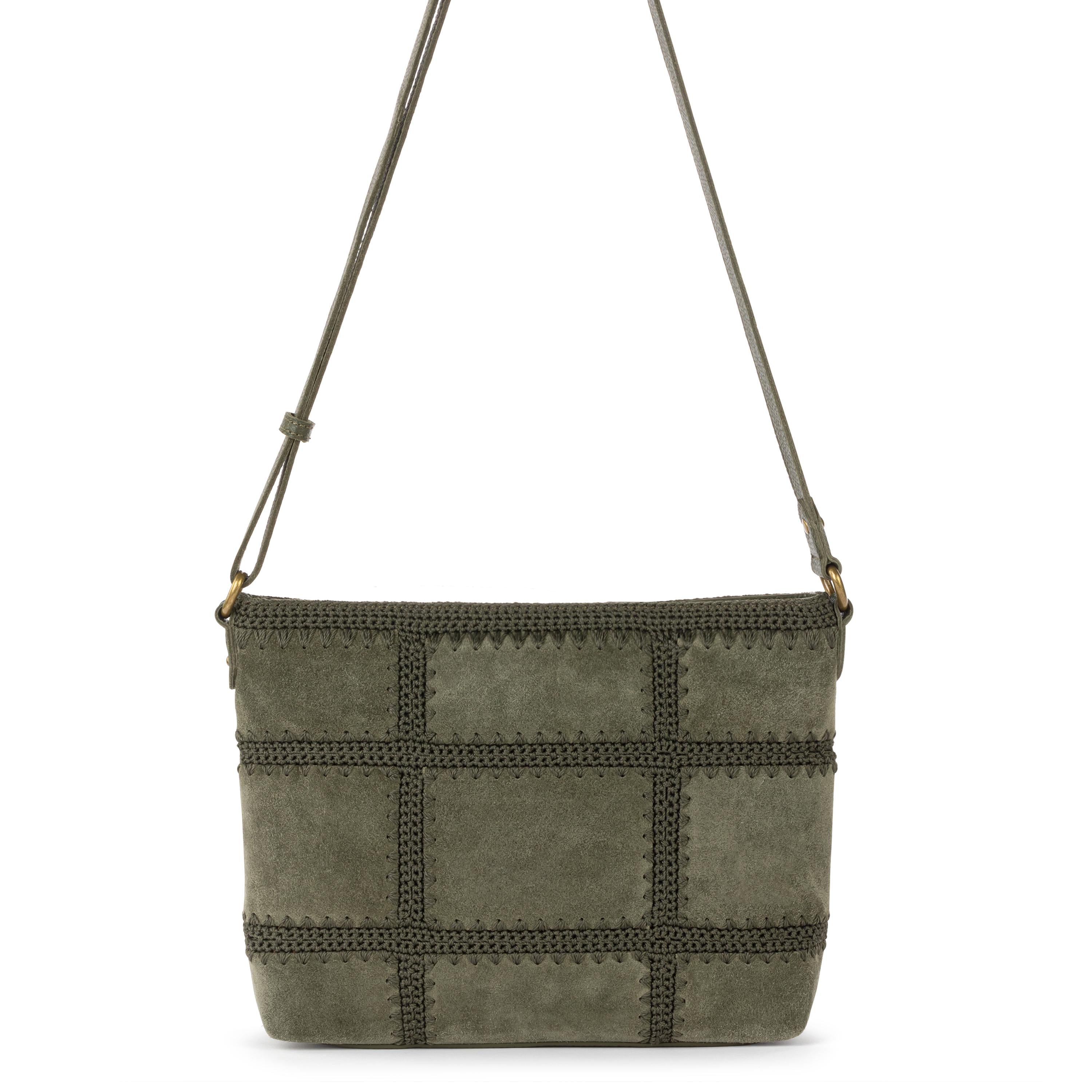 The Sak Melrose Crossbody - Leather - Moss Suede Patch