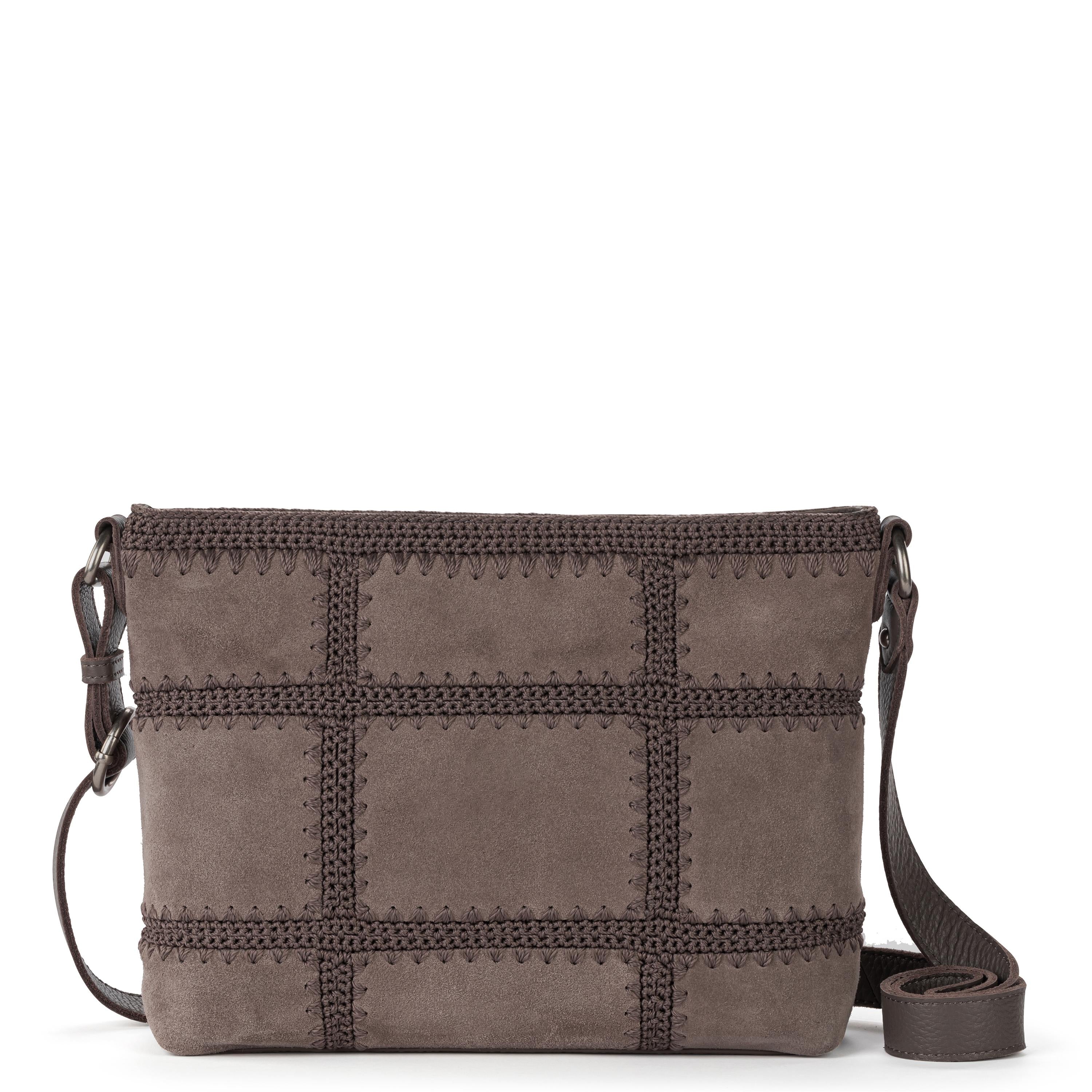 The Sak Melrose Crossbody - Leather - Mushroom Suede Patch
