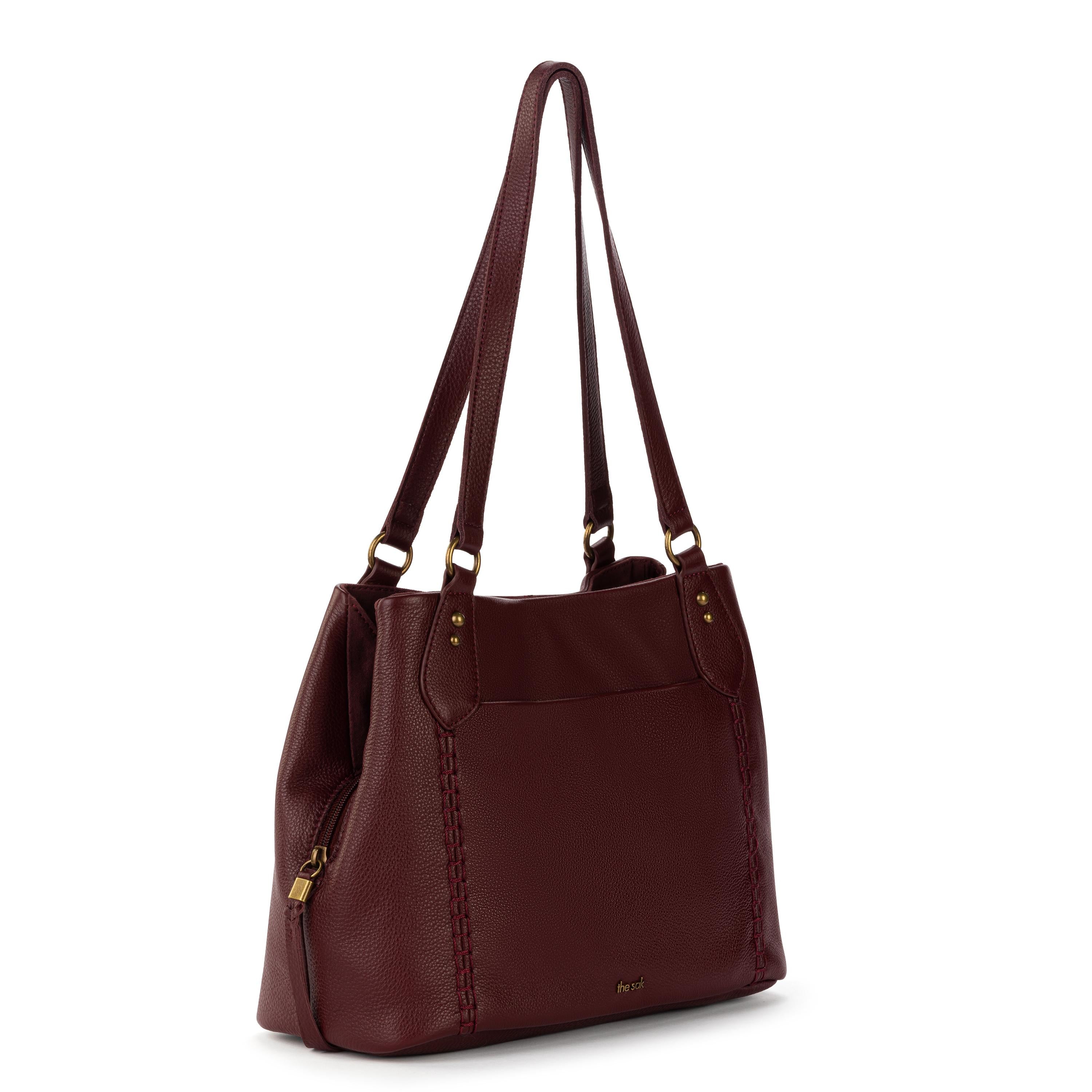 The Sak Melrose Satchel - Leather - Black Cherry