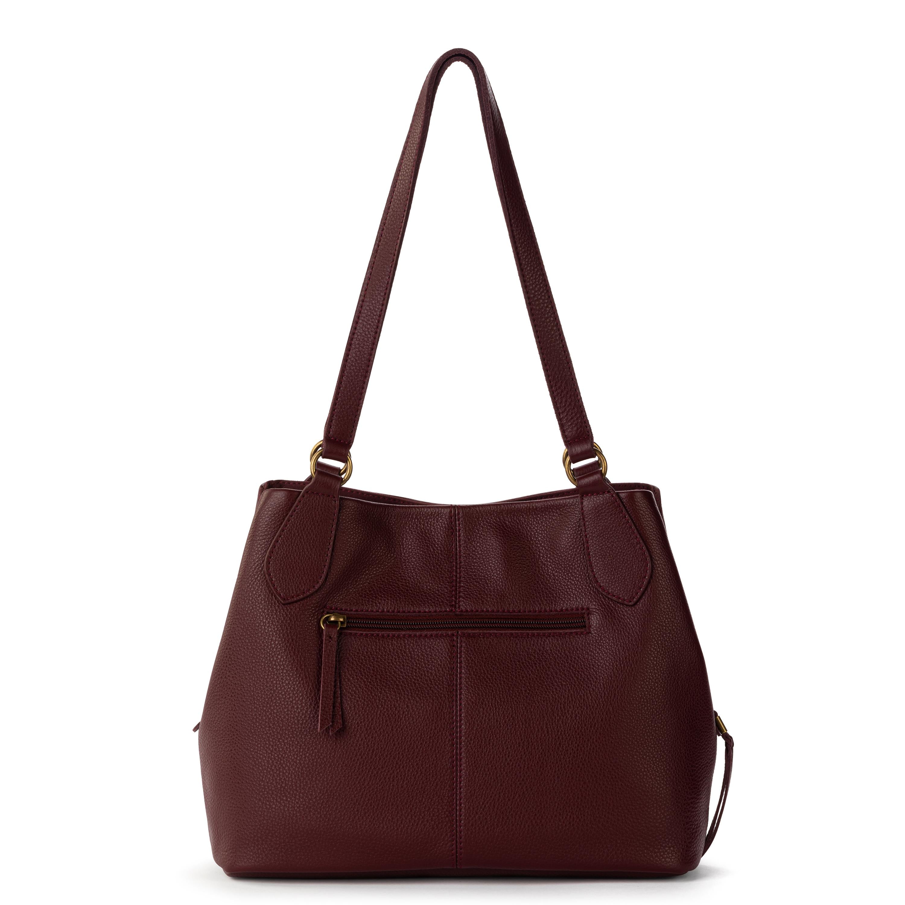The Sak Melrose Satchel - Leather - Black Cherry
