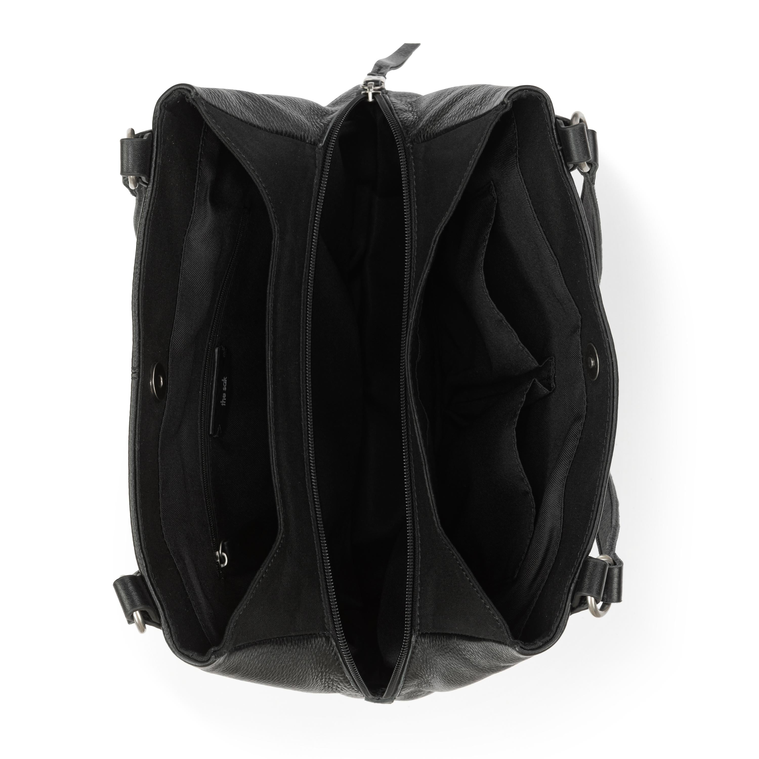 The Sak Melrose Satchel - Leather - Black Silver Stud