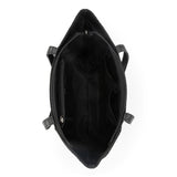 The Sak Metro Tote - Leather - Black Suede Patch