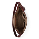 The Sak Sequoia Hobo - Leather - Black Cherry Suede Terra Stitch