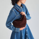 The Sak Tess Shoulder Bag - Leather - Mahogany Suede