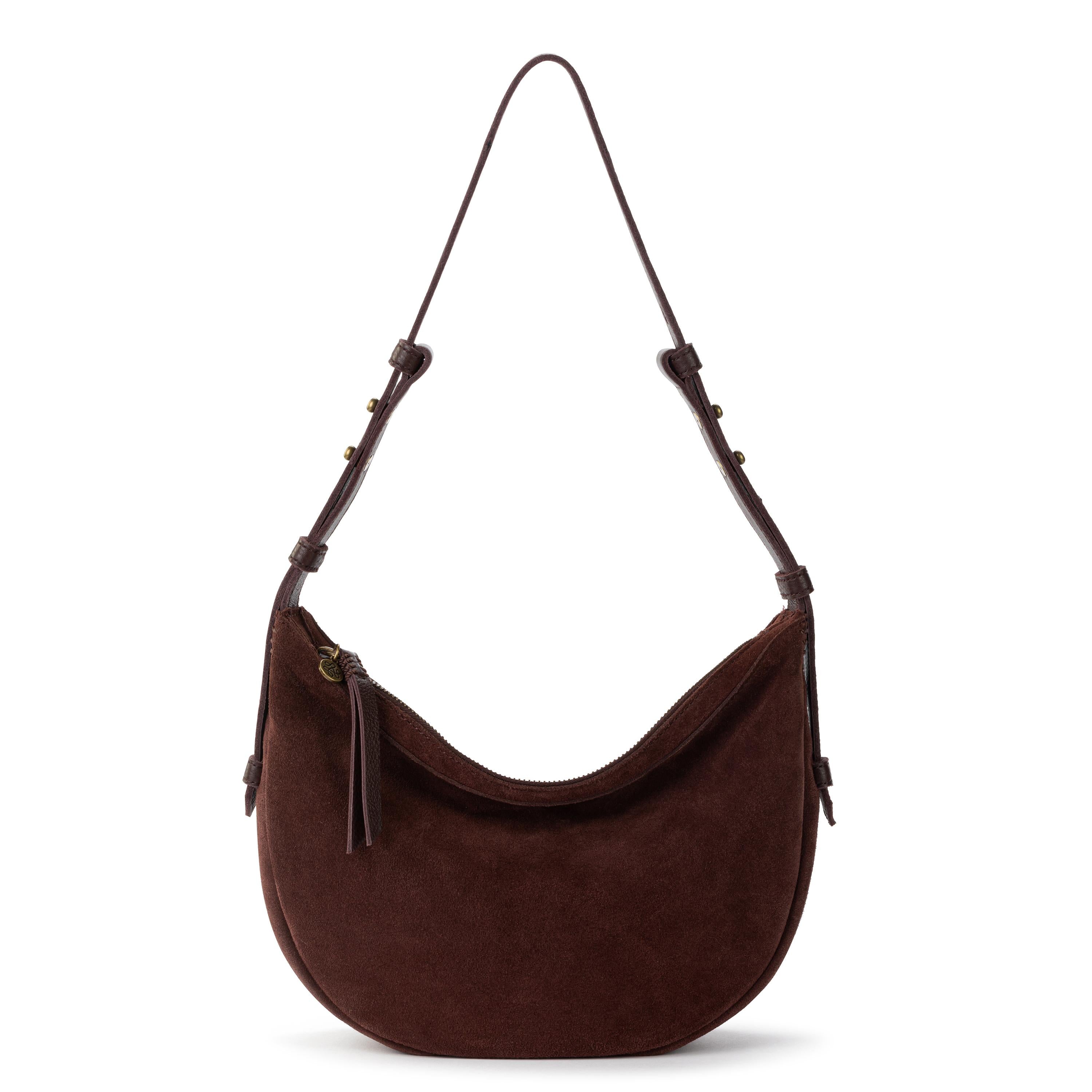 The Sak Tess Shoulder Bag - Leather - Mahogany Suede
