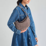 The Sak Tess Shoulder Bag - Leather - Mushroom Suede