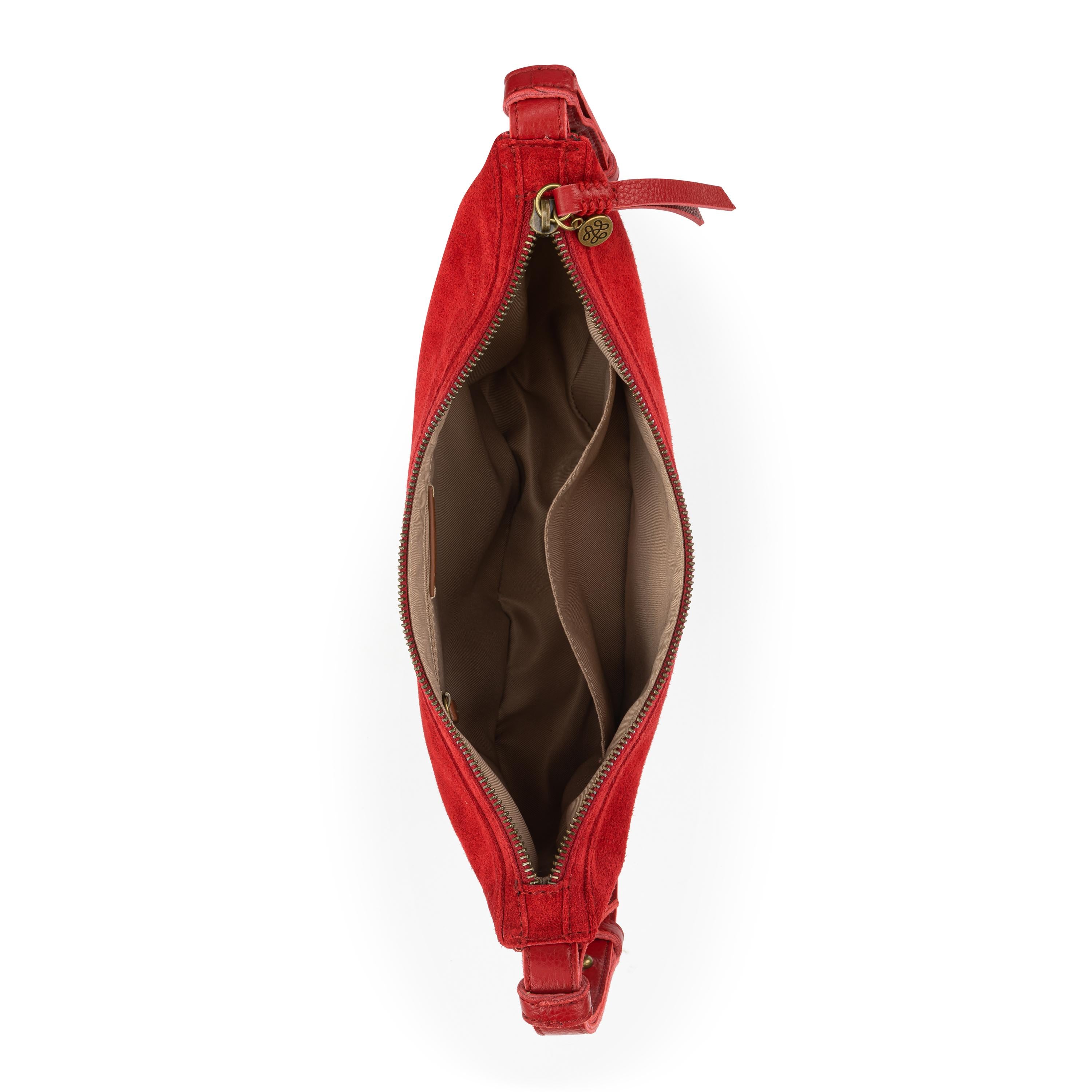 The Sak Tess Shoulder Bag - Leather - Scarlet Suede