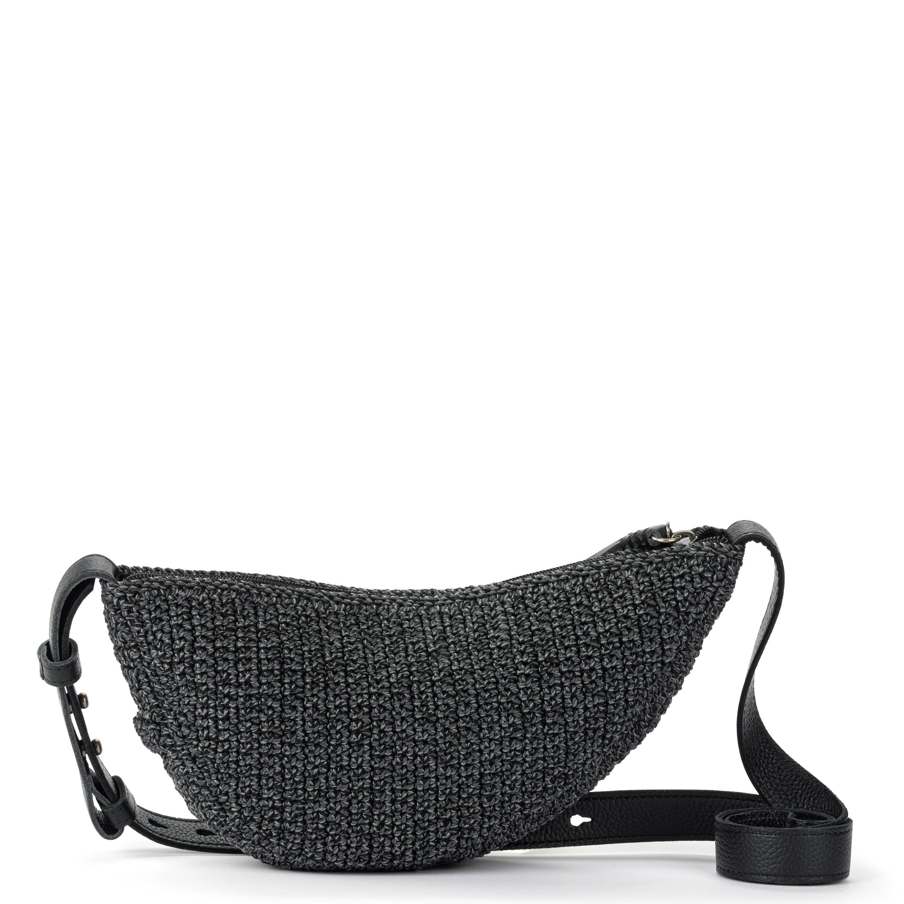 The Sak Tess Sling - Hand Crochet - Black Static