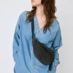 The Sak Tess Sling - Hand Crochet - Black Static