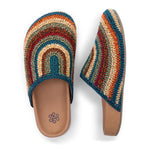 The Sak Bolinas Clog - Hand Crochet - Woodland Stripe
