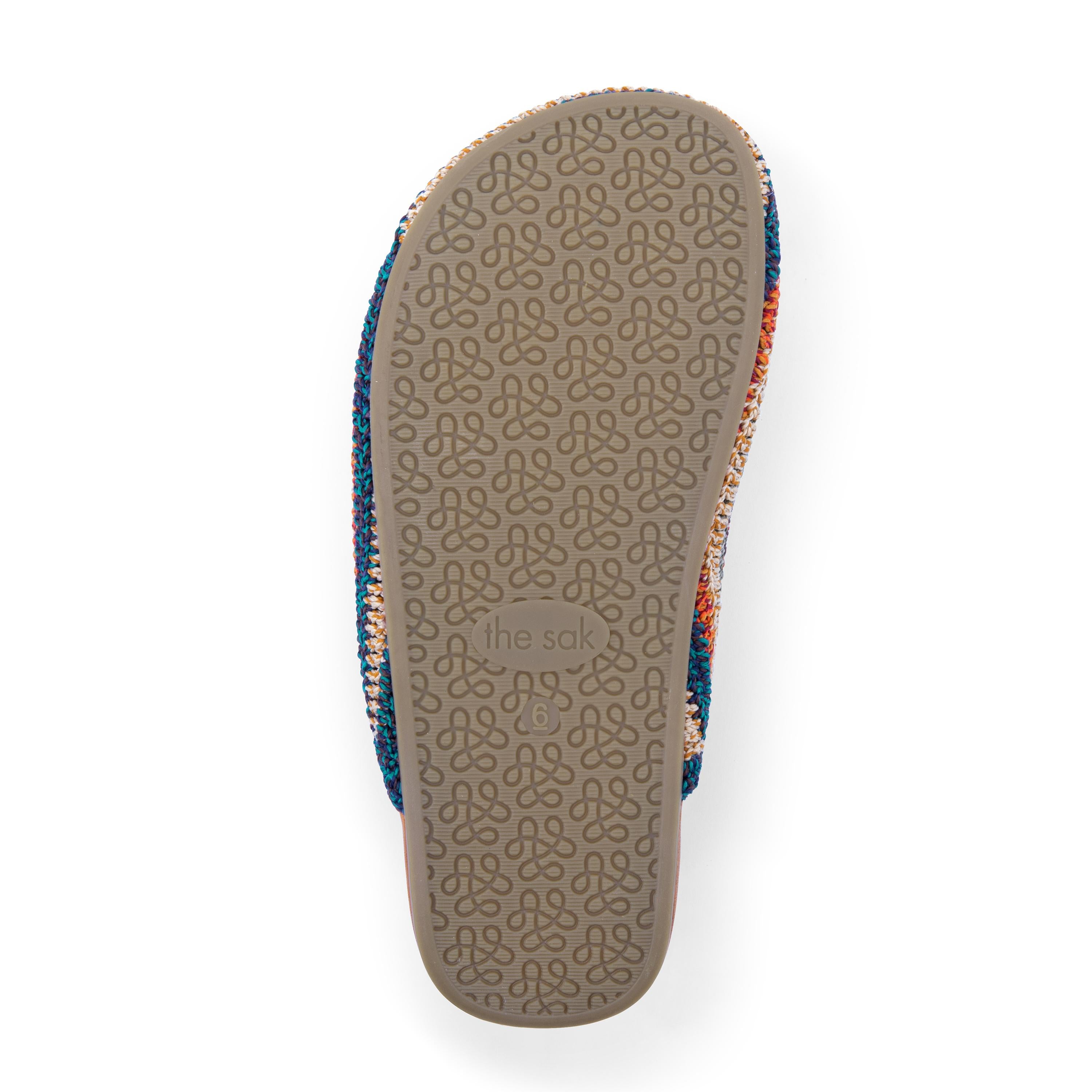 The Sak Bolinas Clog - Hand Crochet - Woodland Stripe