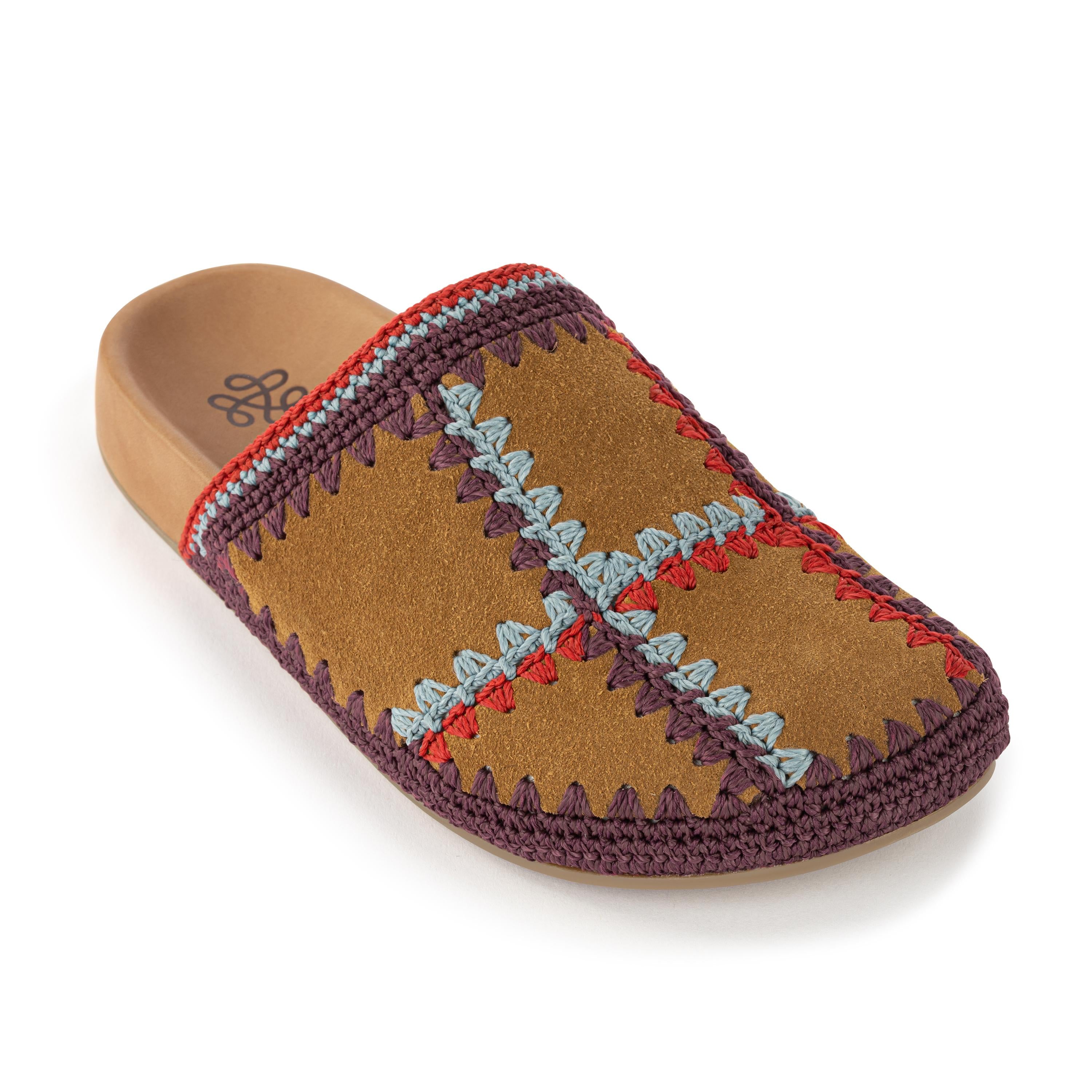 The Sak Bolinas Clog - Leather - Cedar Multi Patch