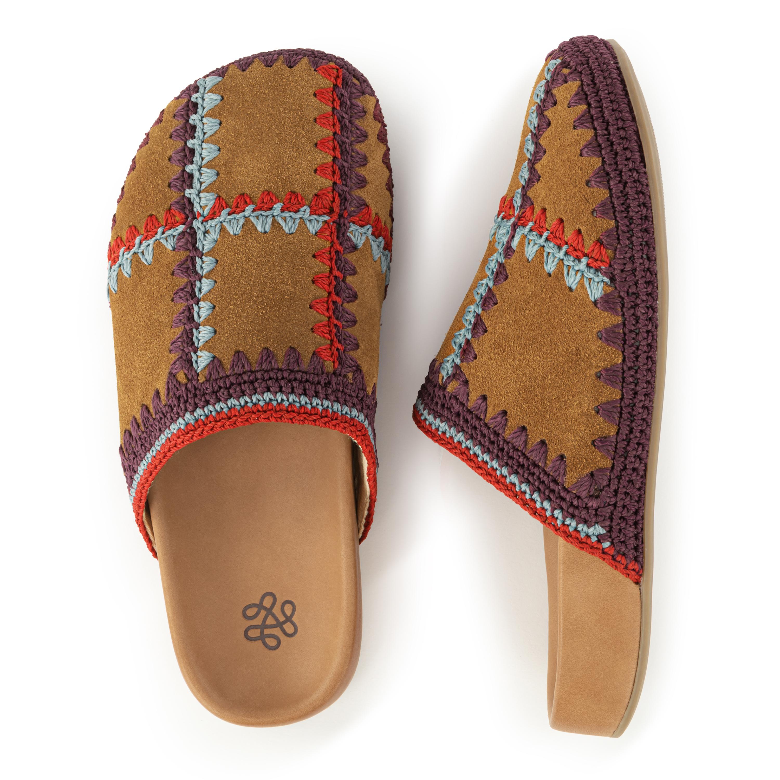 The Sak Bolinas Clog - Leather - Cedar Multi Patch