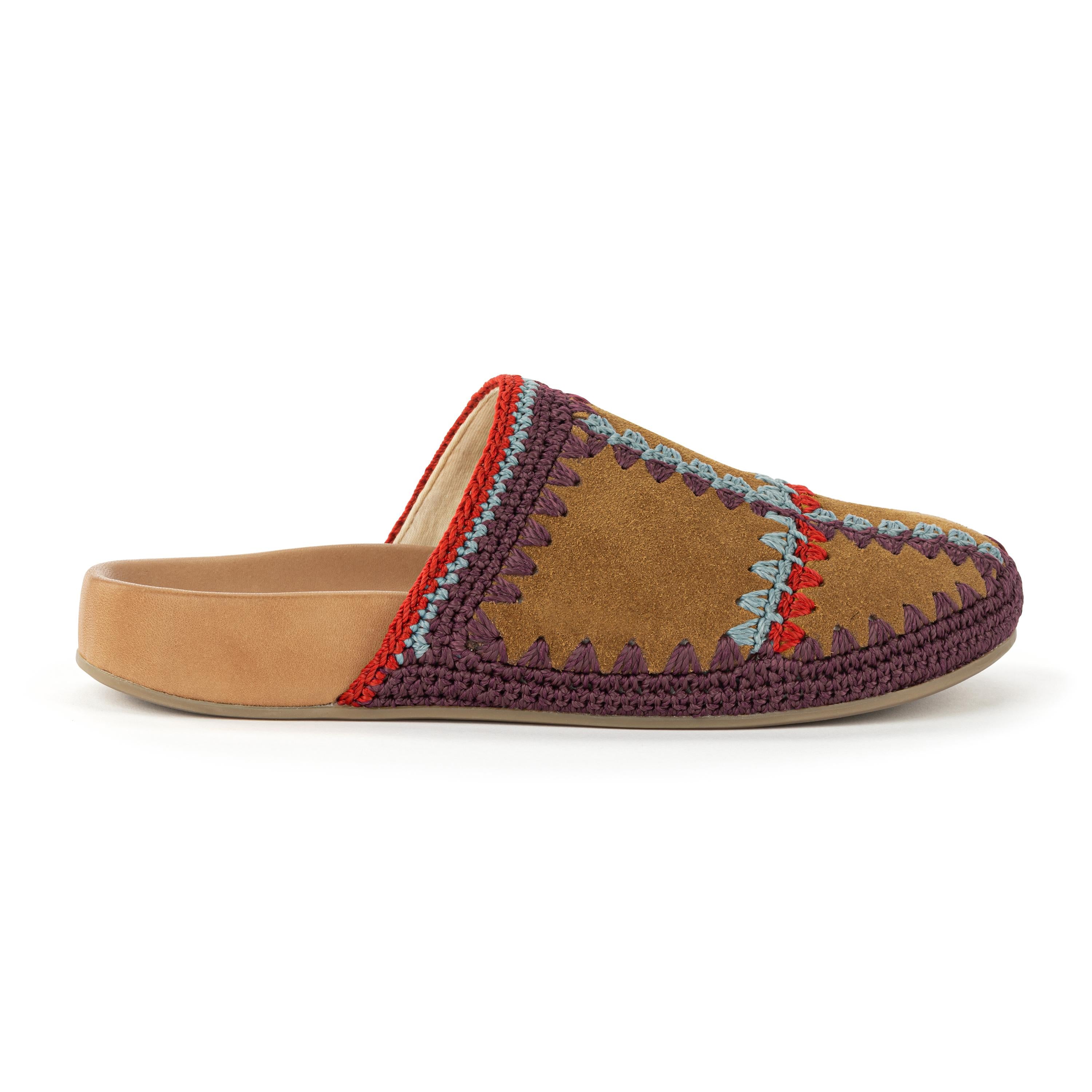 The Sak Bolinas Clog - Leather - Cedar Multi Patch