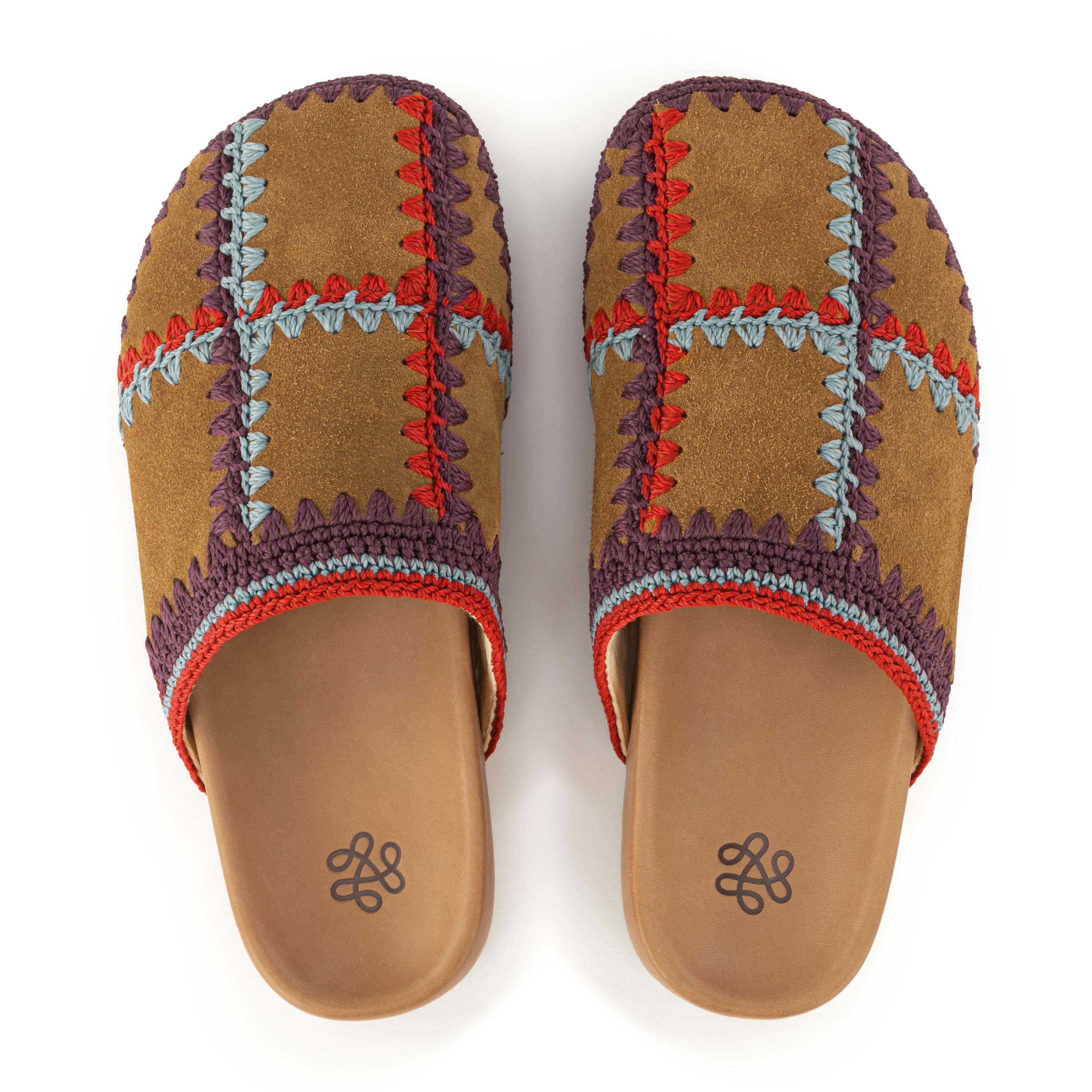 The Sak Bolinas Clog - Leather - Cedar Multi Patch